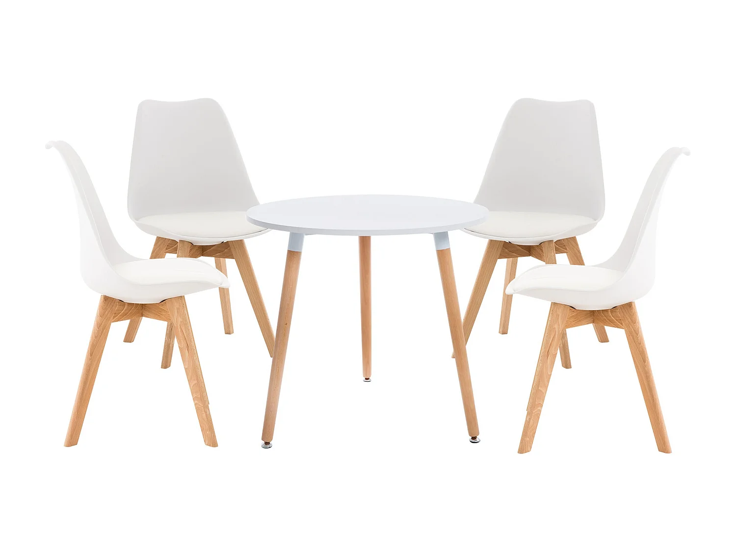 Essgruppe - Tisch + 4 Stühle - Lansgar