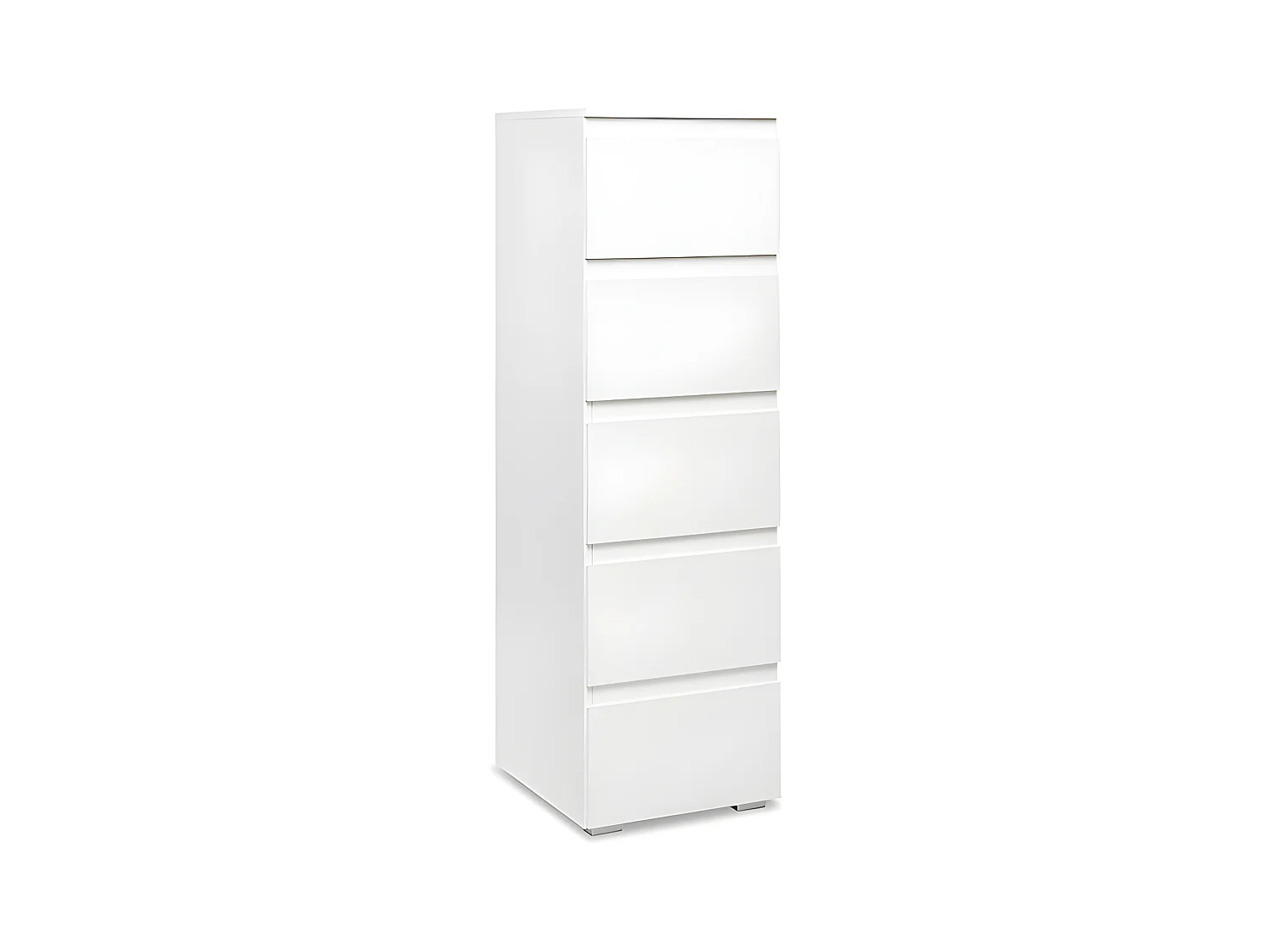 Commode fine 5 tiroirs Image blanc