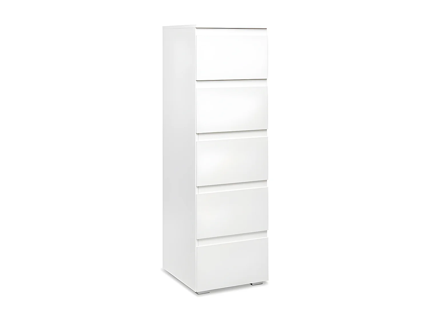 Commode fine 5 tiroirs Image blanc