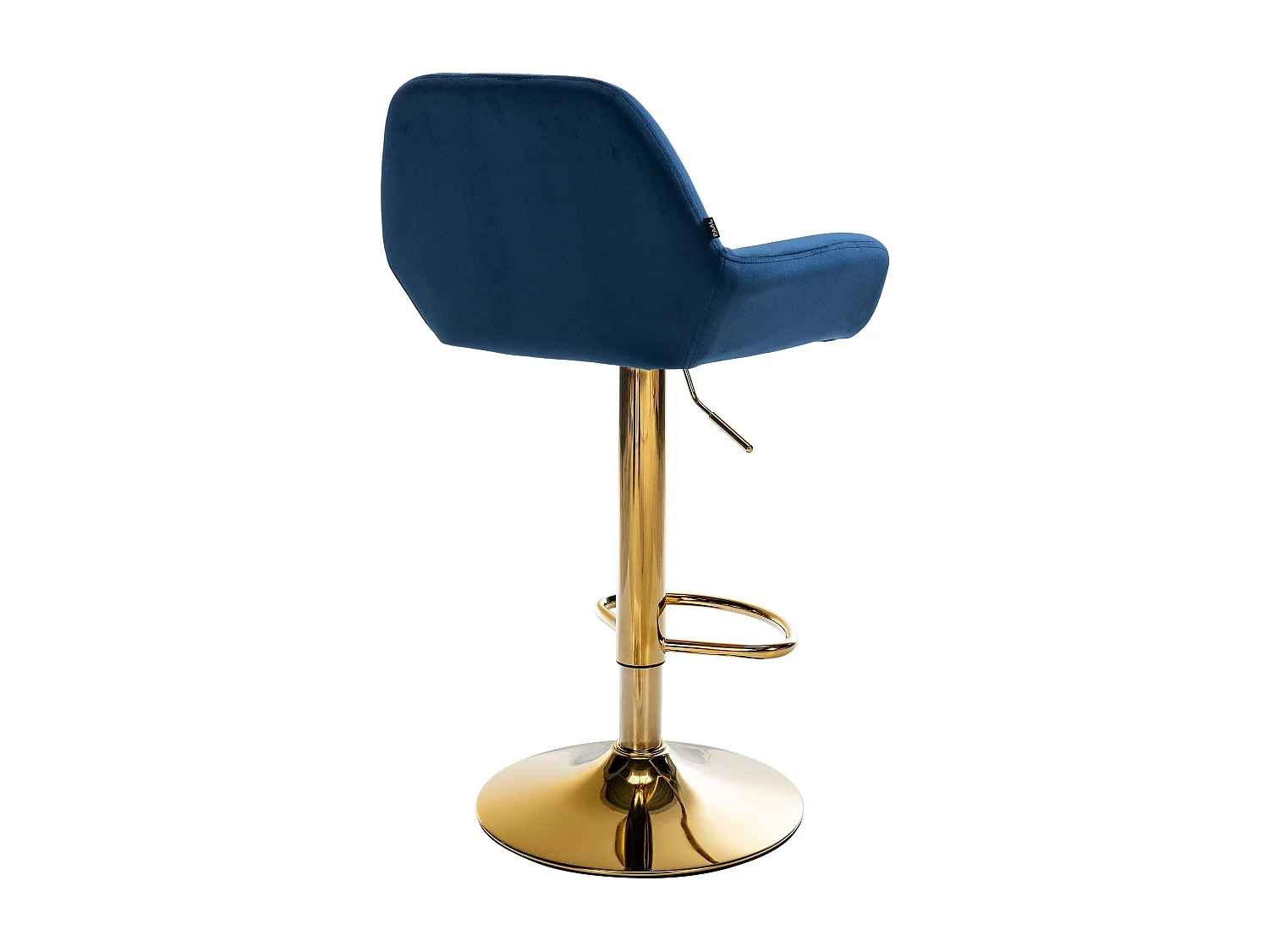 Tabouret de bar - Velours - Bleu - Braga