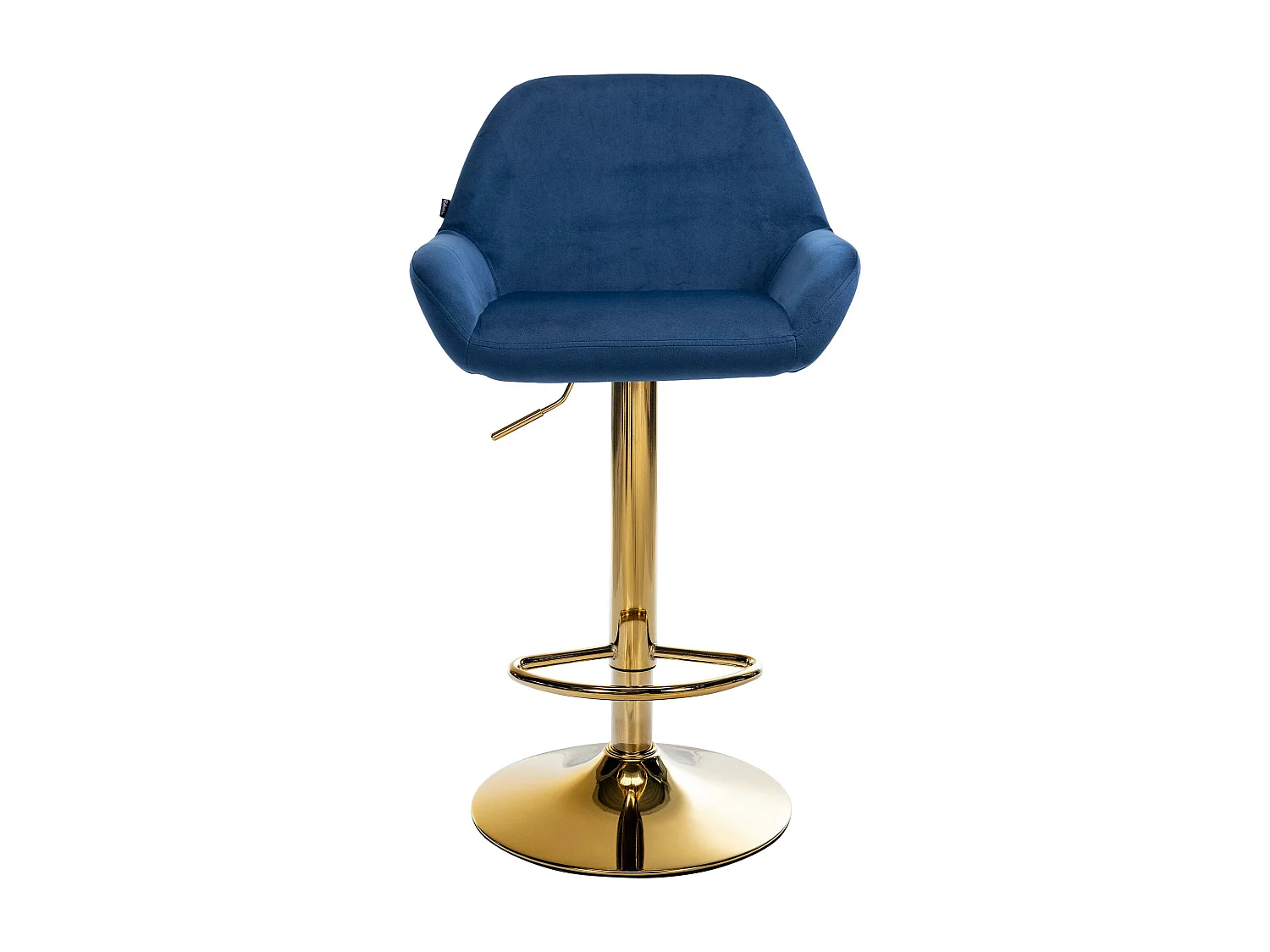 Tabouret de bar - Velours - Bleu - Braga