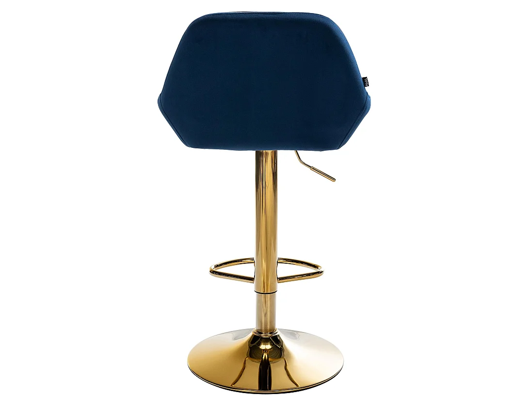 Tabouret de bar - Velours - Bleu - Braga