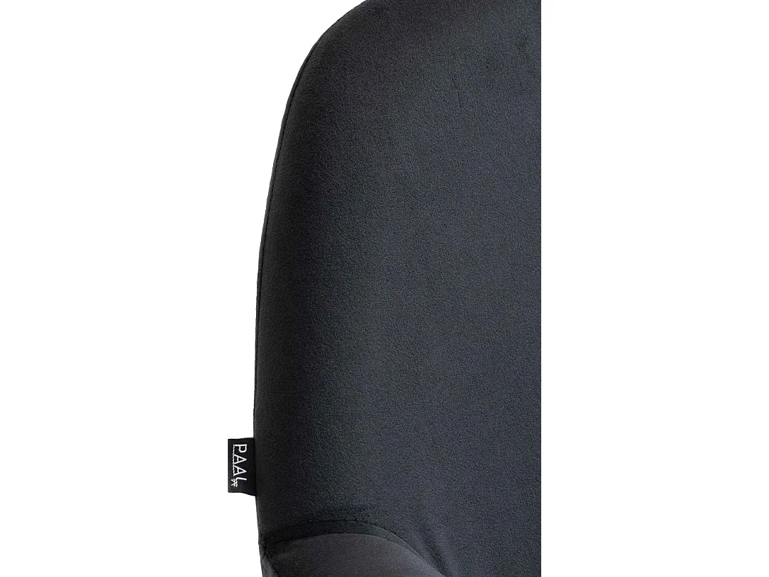 Lot de 2  Tabouret de bar - Velours & Métal - Noir - Braga