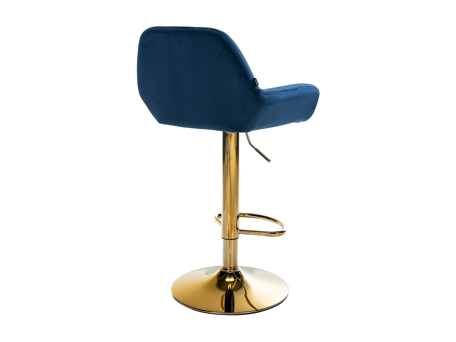 Lot de 2  Tabouret de bar - Velours & Métal - Bleu - Braga