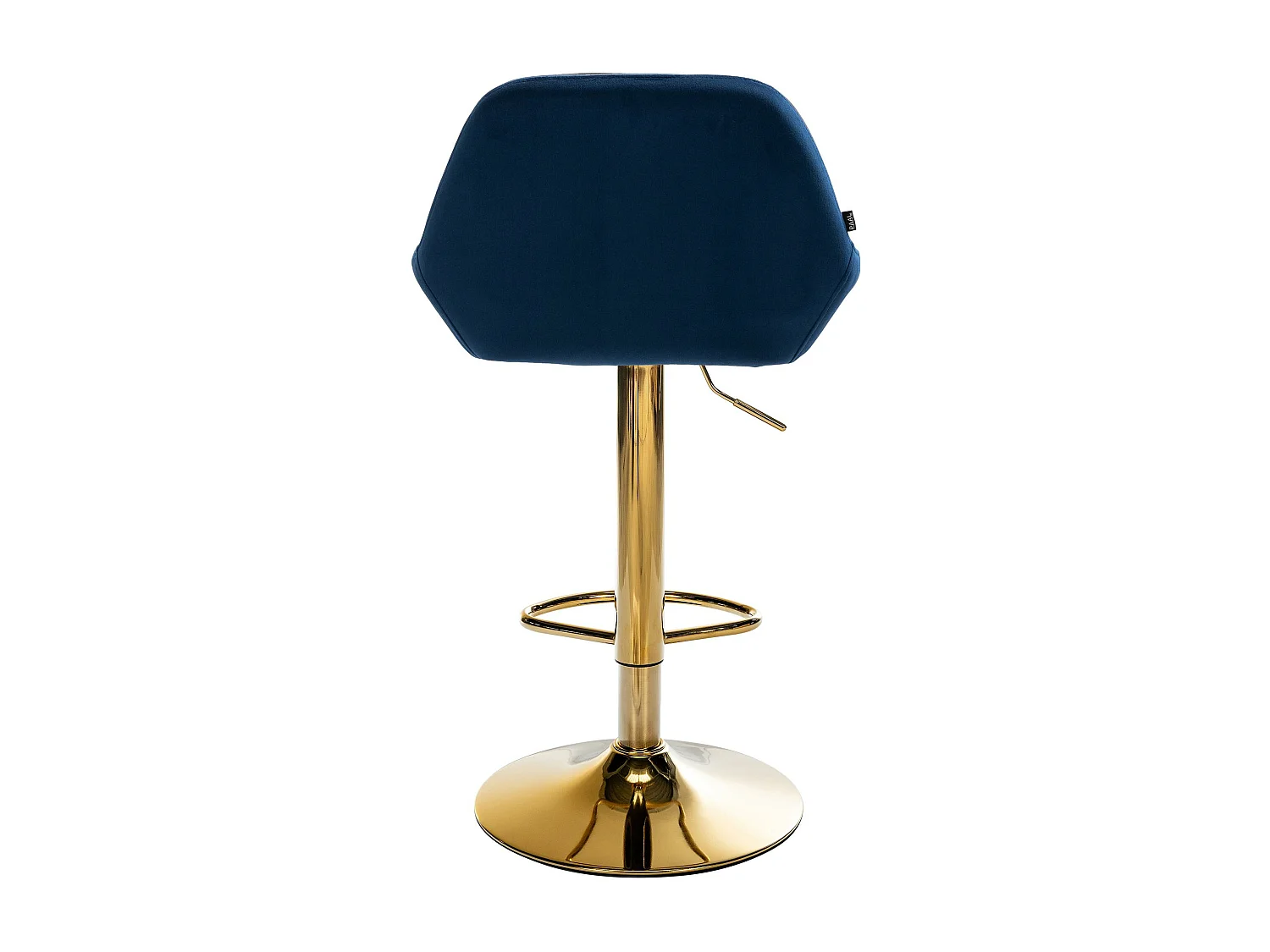 Lot de 2  Tabouret de bar - Velours & Métal - Bleu - Braga
