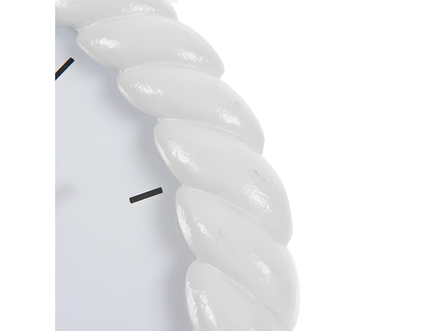 Horloge torsade blanche 31 cm