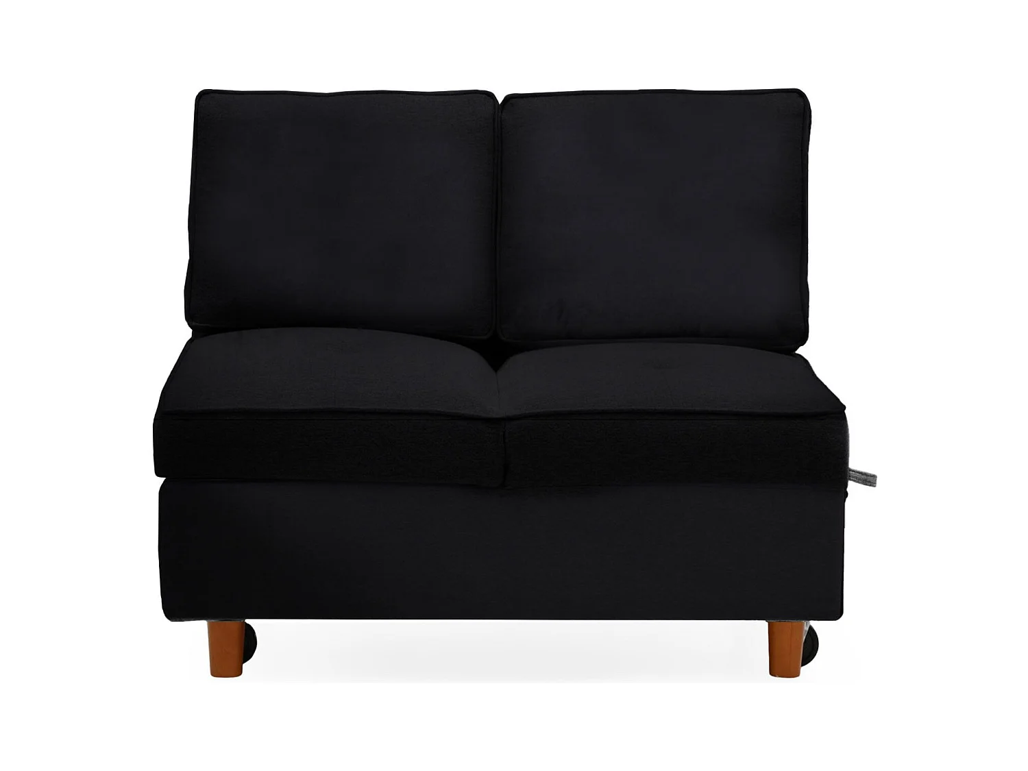 Banquette 2 places convertible Zinez Velours Noir