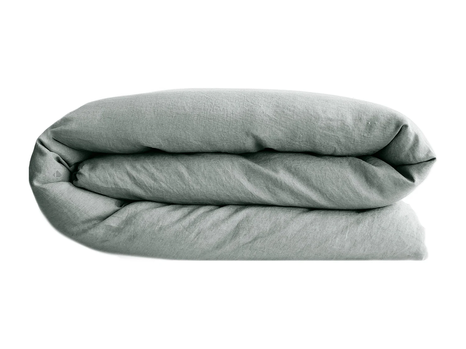 Housse de couette 240x220 cm lin lavé SONATE vert Lichen