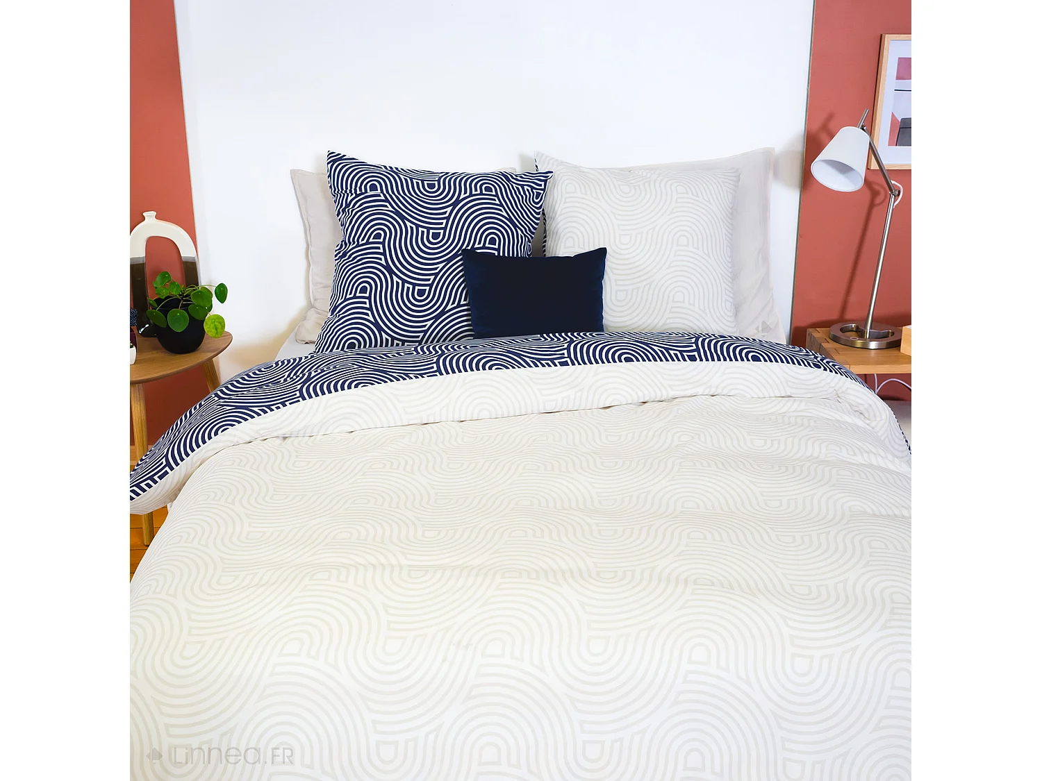 Parure de lit 3 pièces 240x220 ANIA 100% polyester microfibre