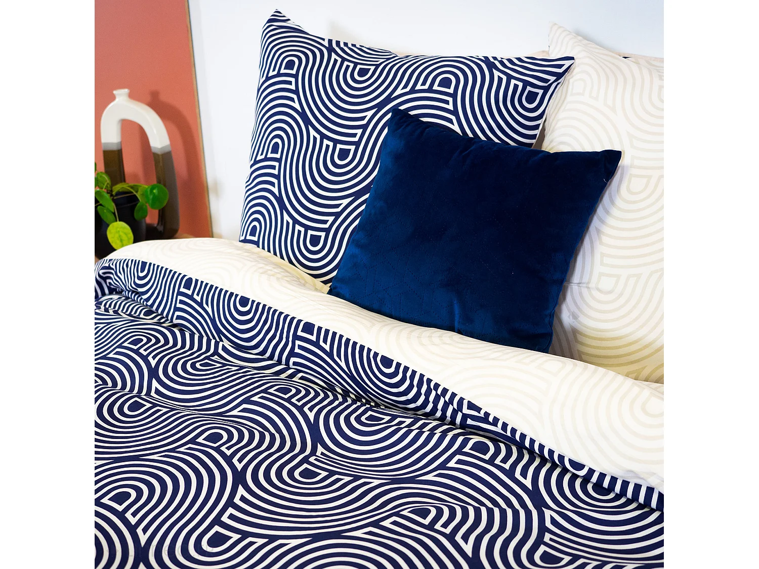 Parure de lit 3 pièces 240x220 ANIA 100% polyester microfibre