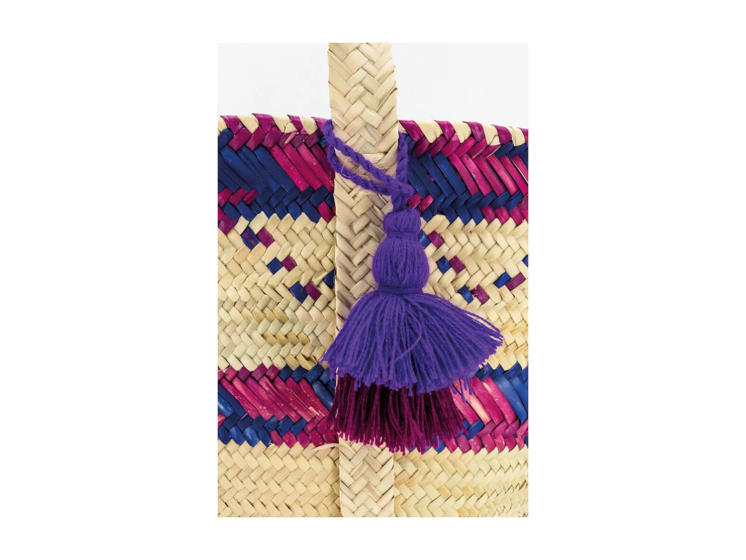 Sac en palmier naturel et coloré 1