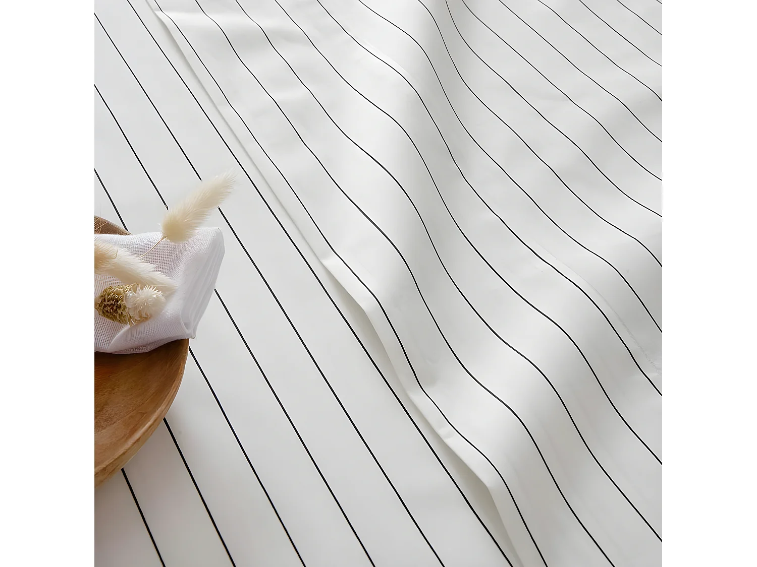 Juego de sabanas TULA BEIGE percal algodón  Blanco 240x270 Cama de 150