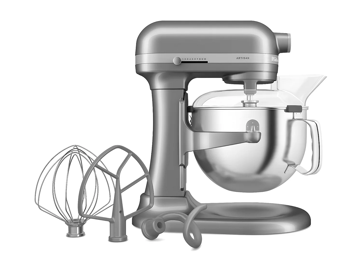 Kitchenaid Robot pâtissier multifonction 5.6l 375w argent - 5ksm60spxecu