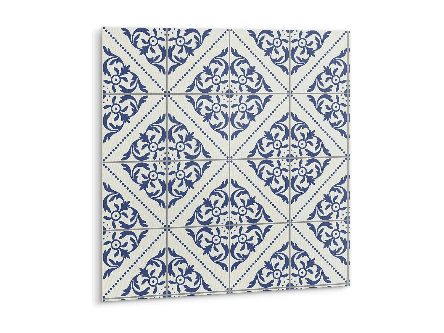 Selbstklebende Fliesen - Vinyl - portugiesische blaue Fliesen 9x30x30