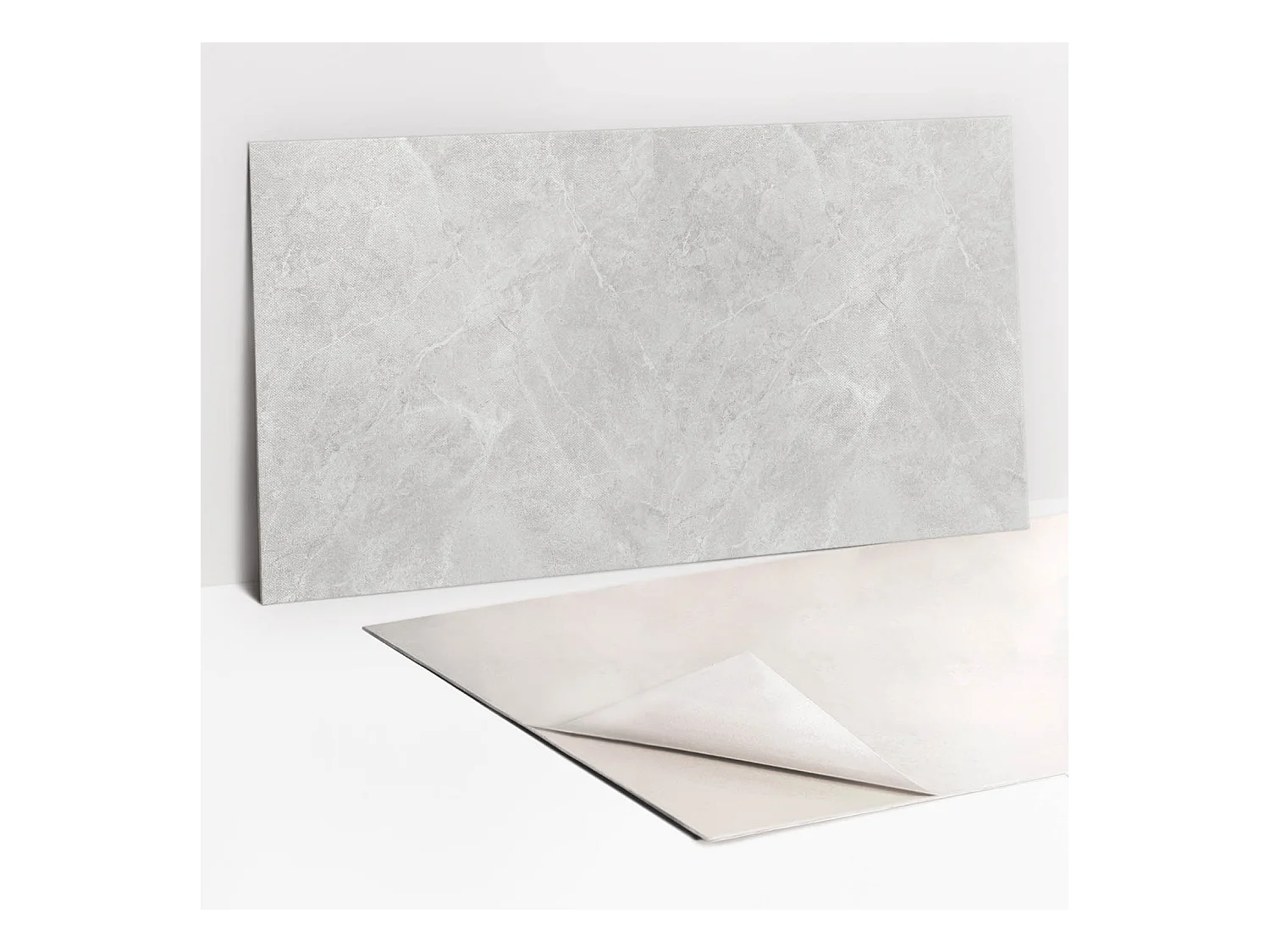Panneaux muraux autocollants en vinyle imperméable - Pierre de marbre 100 x 50 cm