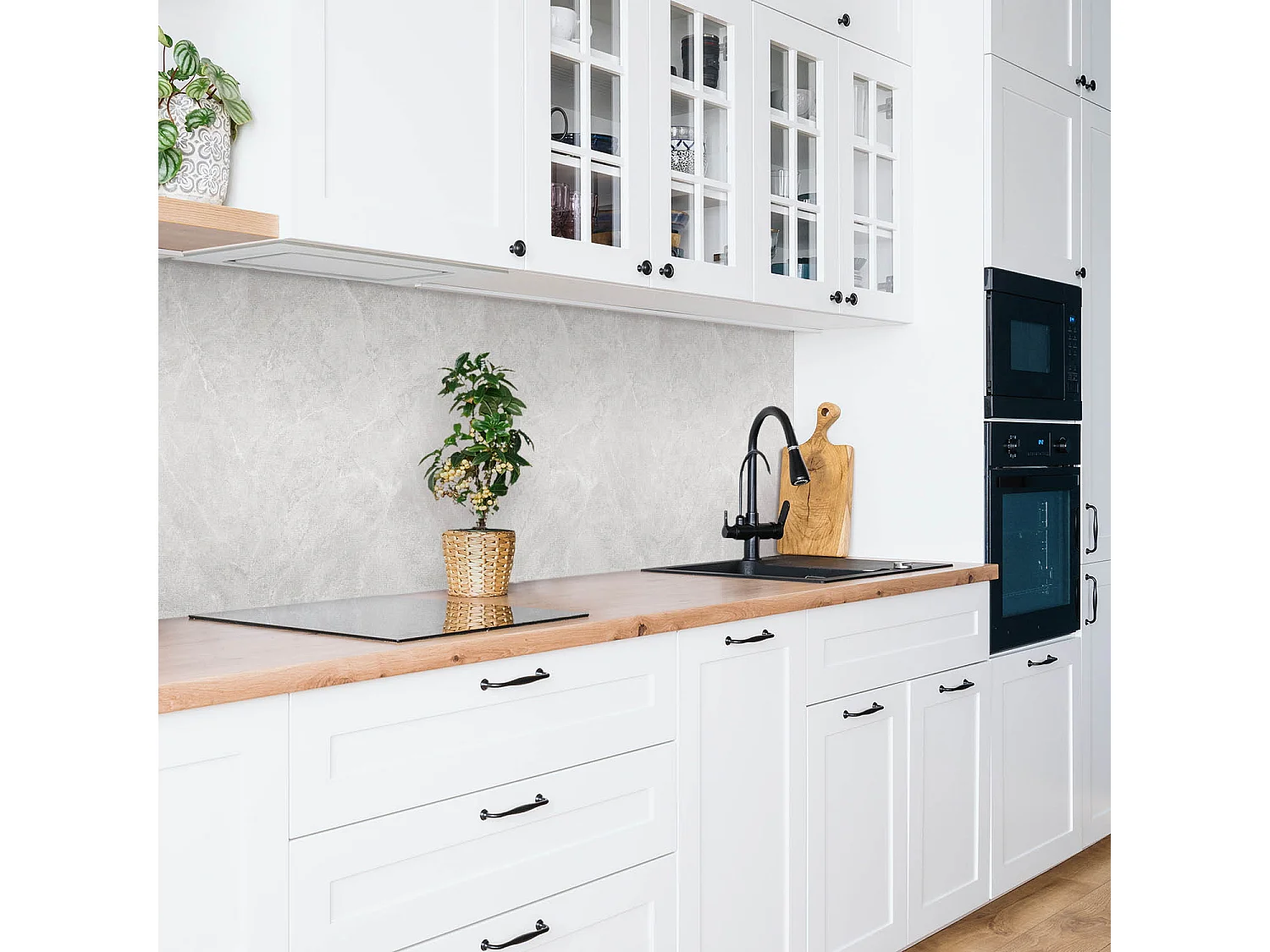 Selbstklebende wasserdichte Vinyl-Wandpaneele – Marmorstein 100 x 50 cm