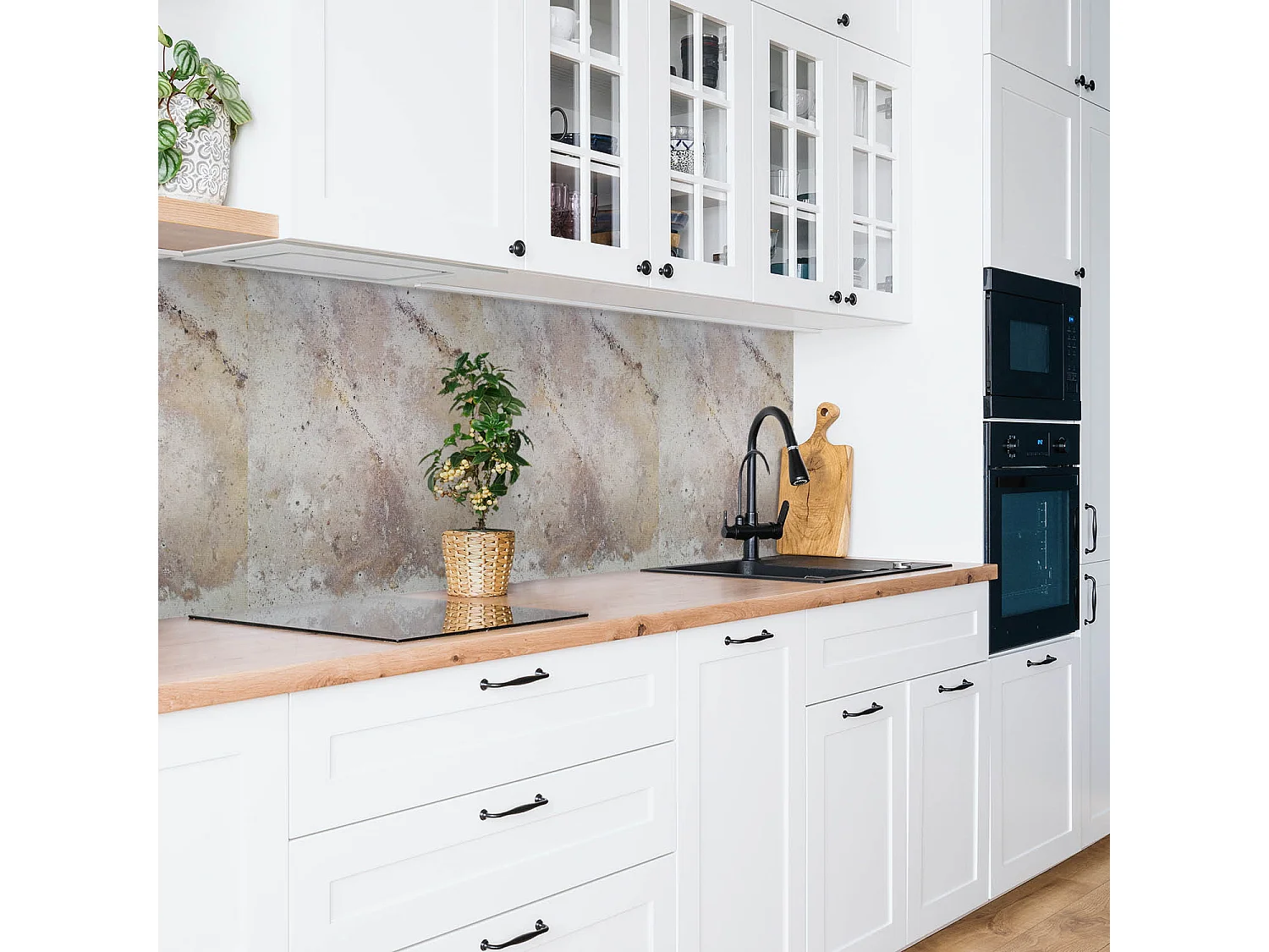 Selbstklebende wasserdichte Vinyl-Wandpaneele – Steinstruktur 100 x 50 cm