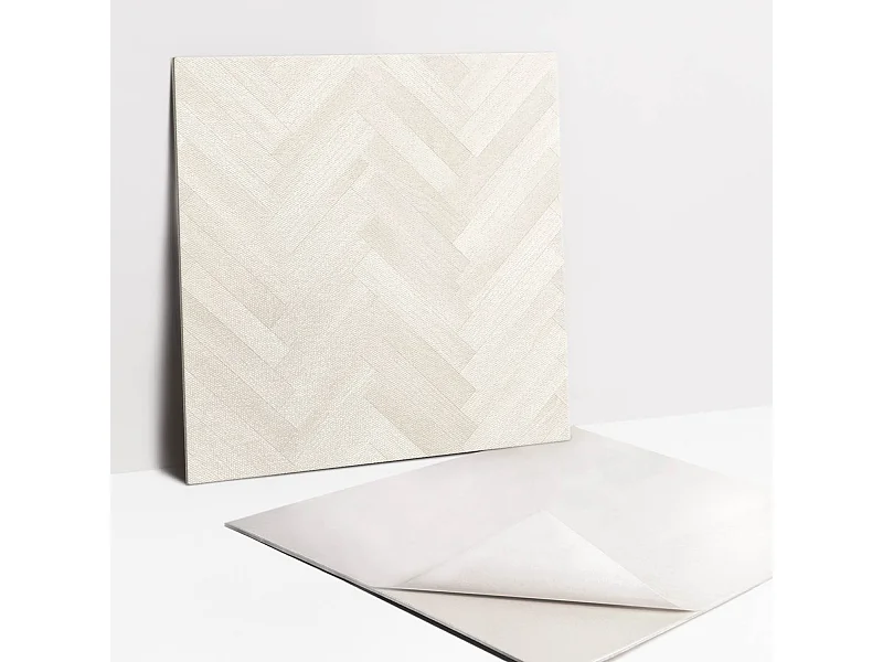 Selbstklebende Fliesen - Vinyl - Zartes, helles Parkett 9x30x30