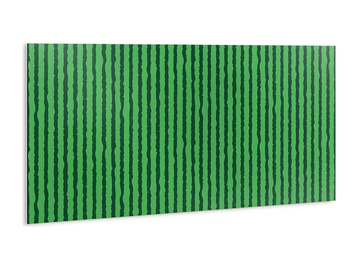 Selbstklebende wasserdichte Vinyl-Wandpaneele – Grüne Cartoon-Wassermelone 100 x 50 cm