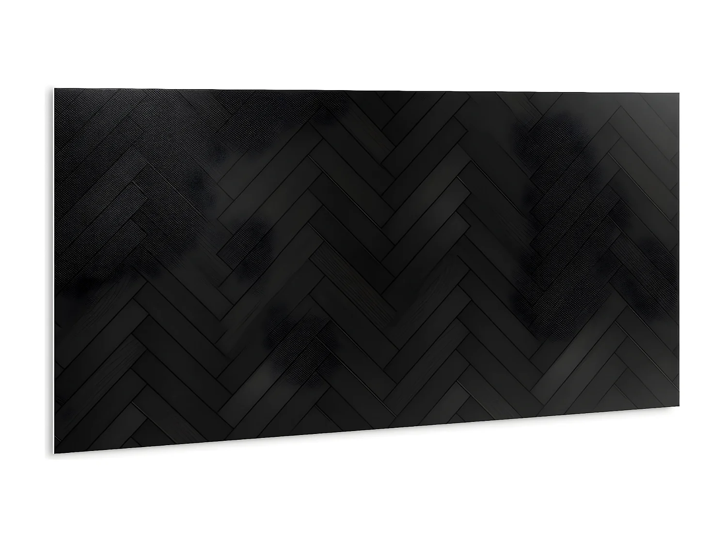 Panneaux muraux autocollants en vinyle imperméable - Parquet foncé 100 x 50 cm