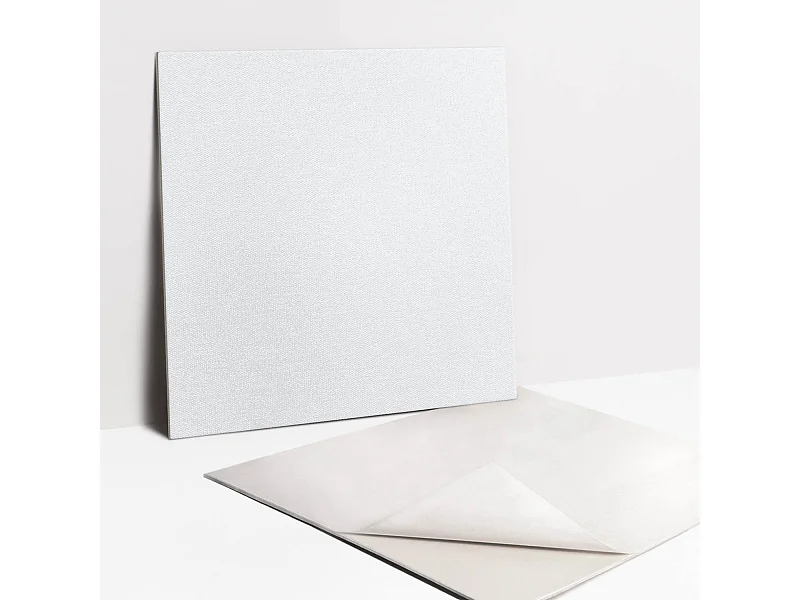 Selbstklebende Fliesen - Vinyl - Graue Farbe 9x30x30