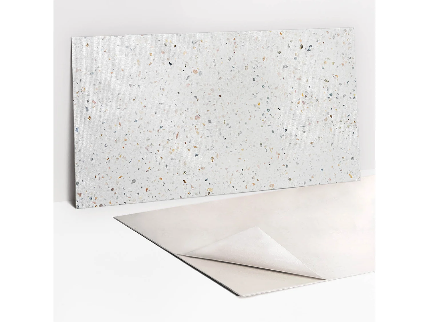 Selbstklebende wasserdichte Vinyl-Wandpaneele – Feinsteinzeug 100 x 50 cm