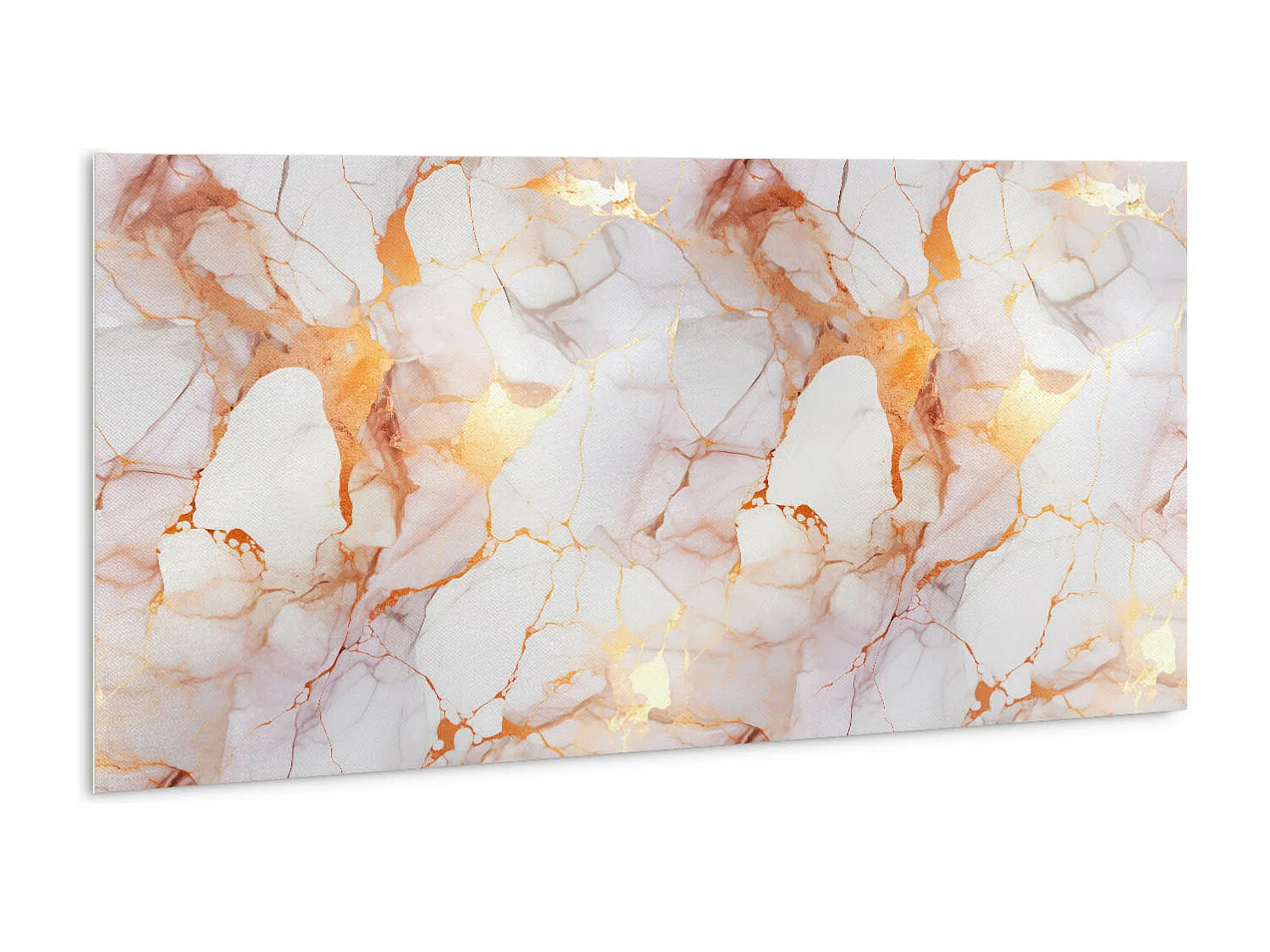 Selbstklebende wasserfeste Vinyl-Wandpaneele – Goldener Marmor 100 x 50 cm