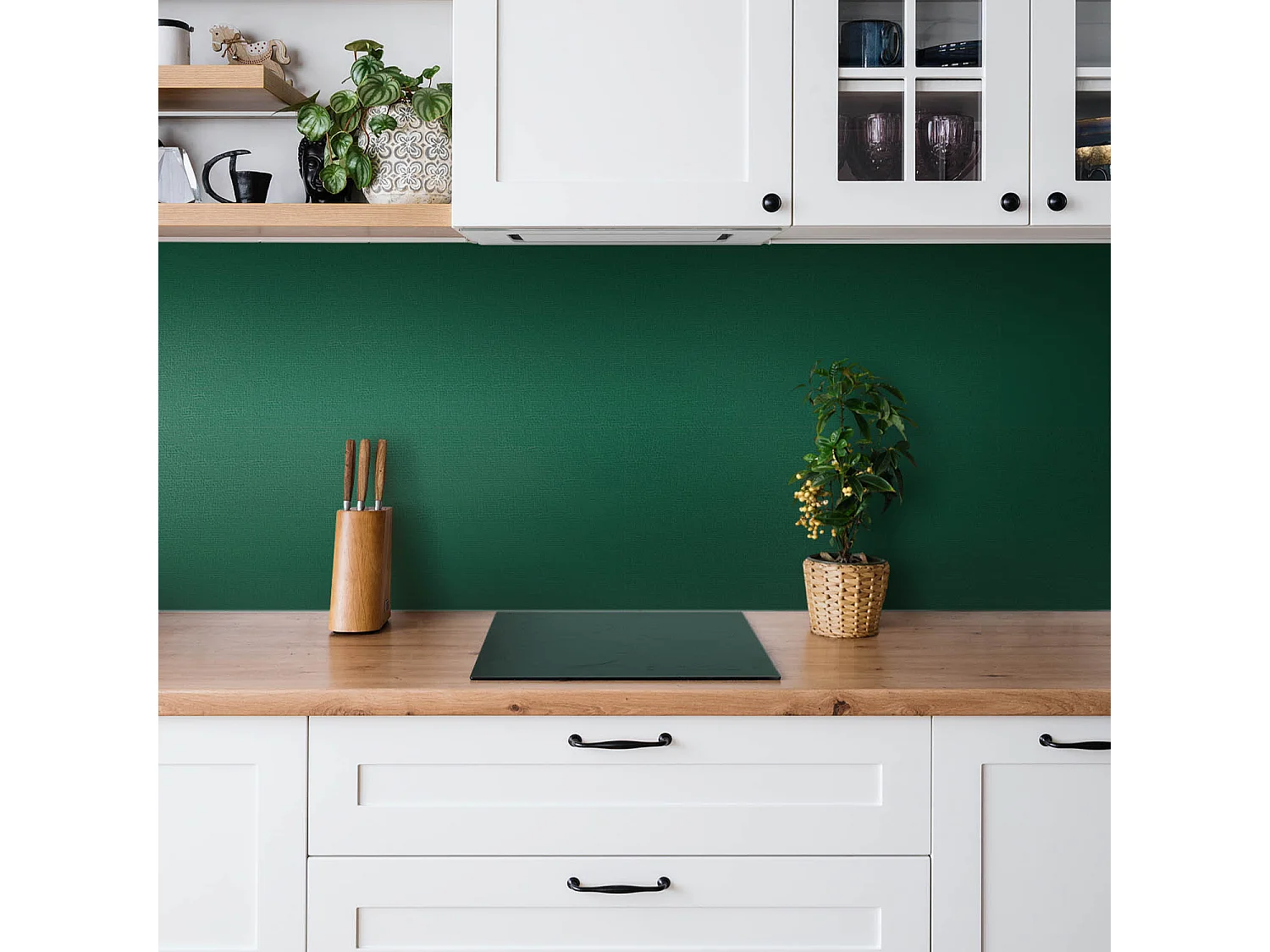 Selbstklebende Fliesen - Vinyl - Grüne Farbe 9x30x30