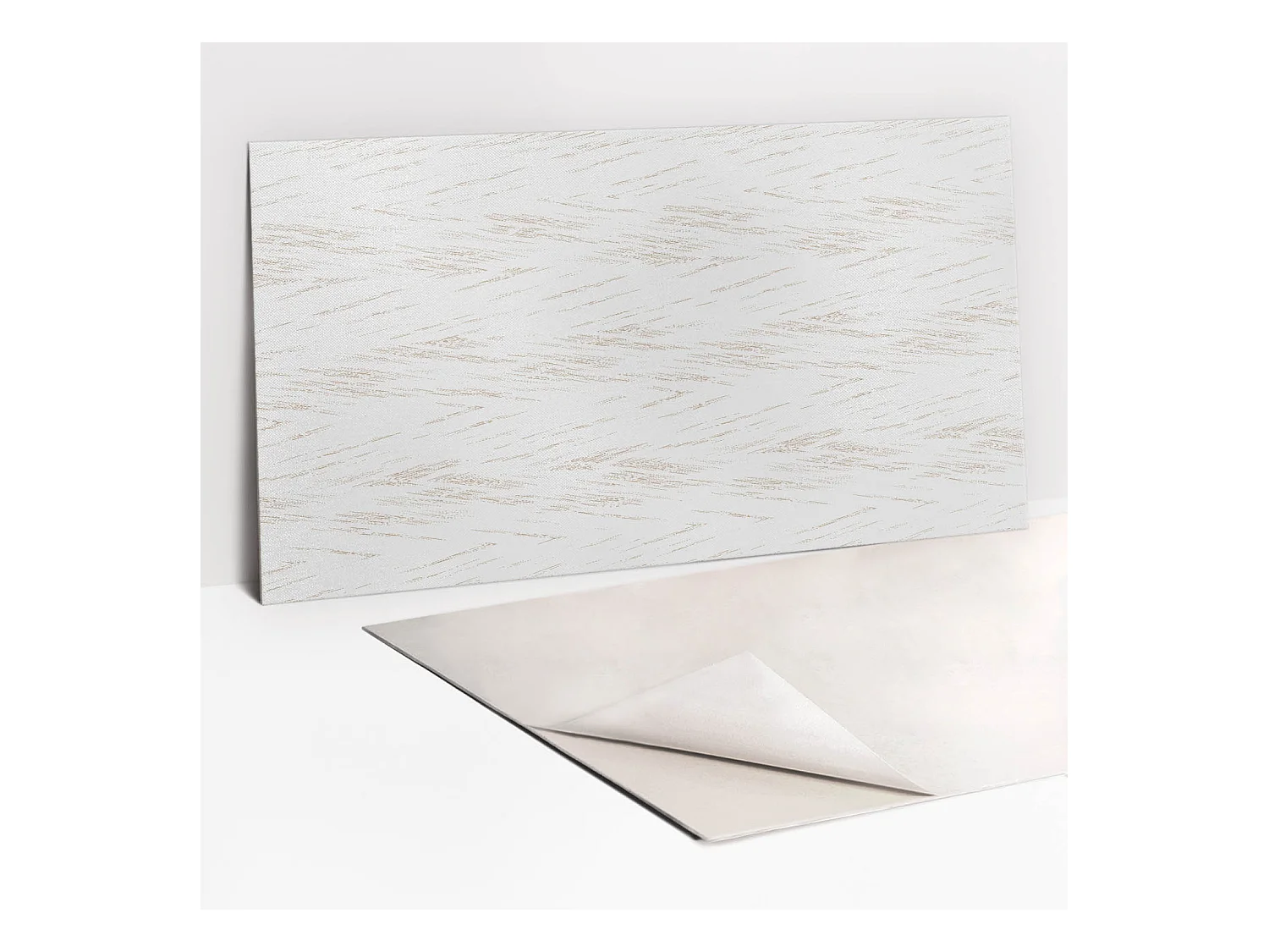 Panneaux muraux autocollants en vinyle imperméable - Texture légère 100 x 50 cm