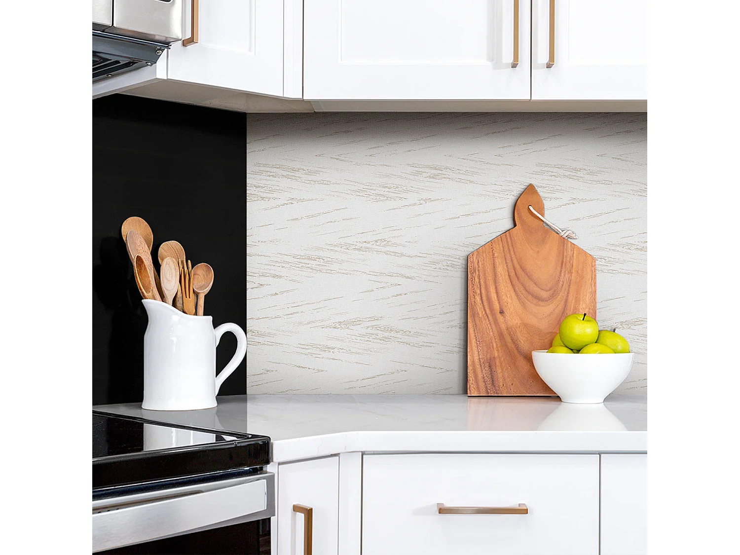 Panneaux muraux autocollants en vinyle imperméable - Texture légère 100 x 50 cm