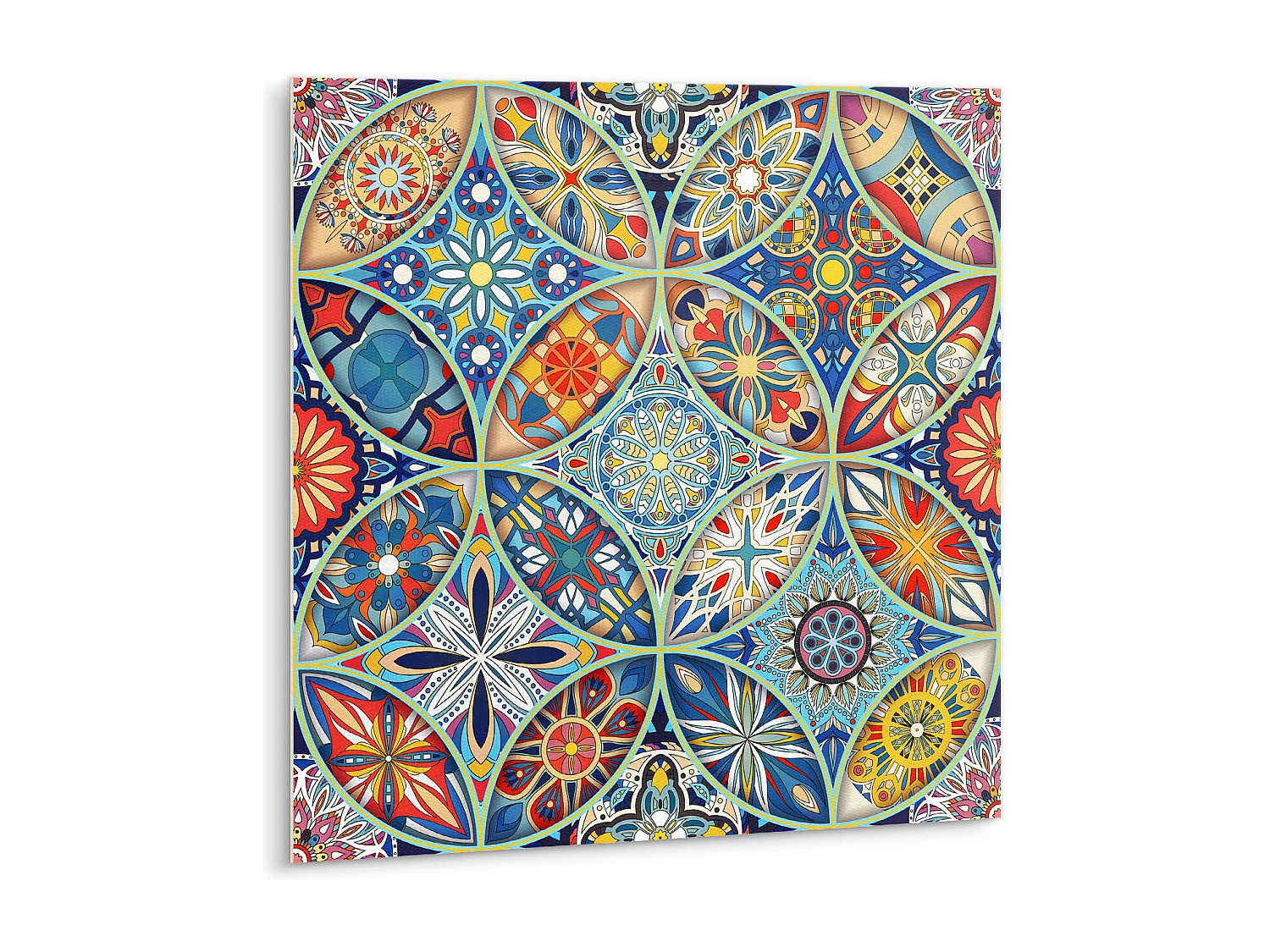 Carrelage autocollant - vinyle - Cercles orientaux 9x30x30