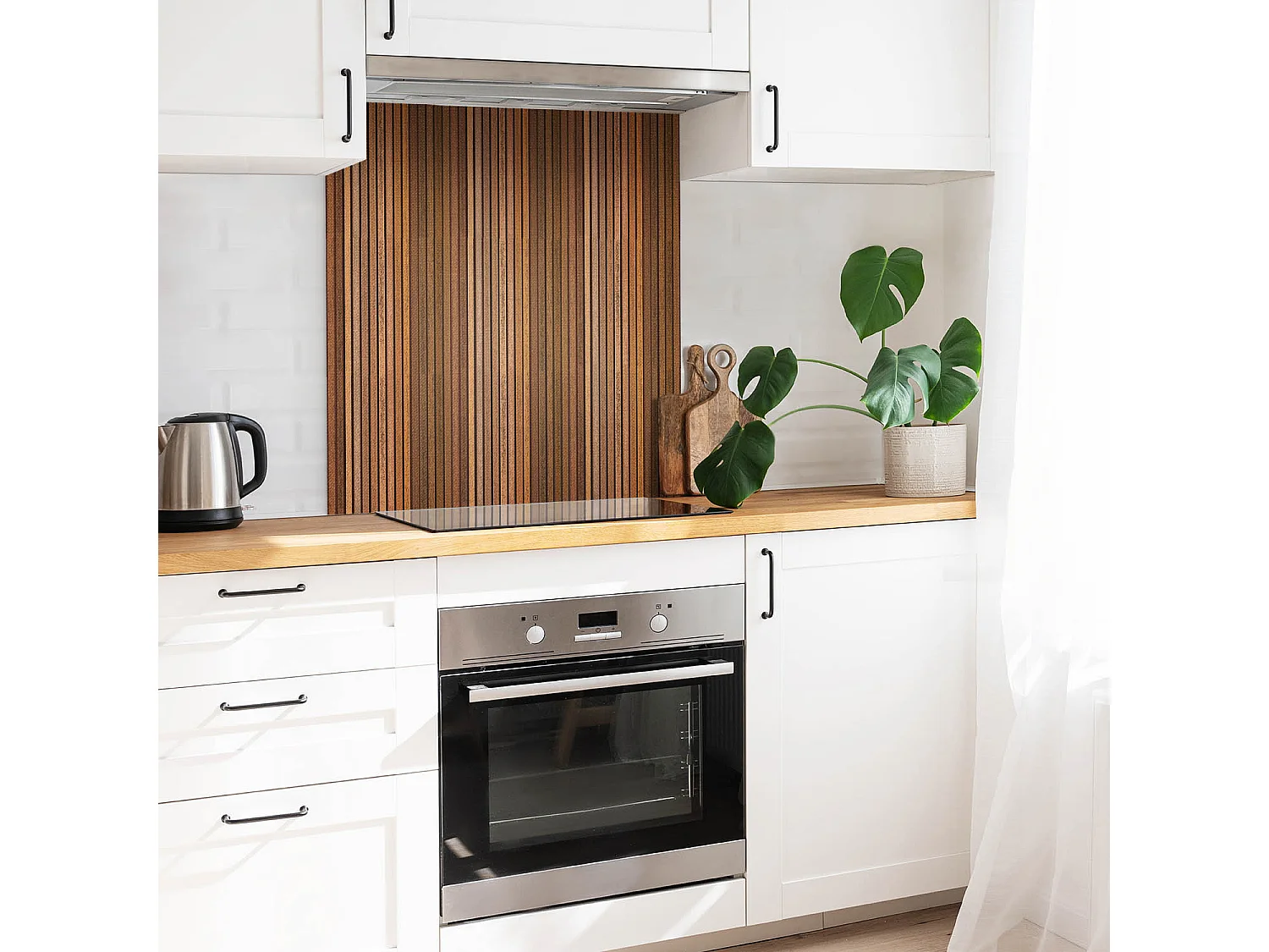 Carrelage autocollant - vinyle - Lattes de bois 9x30x30