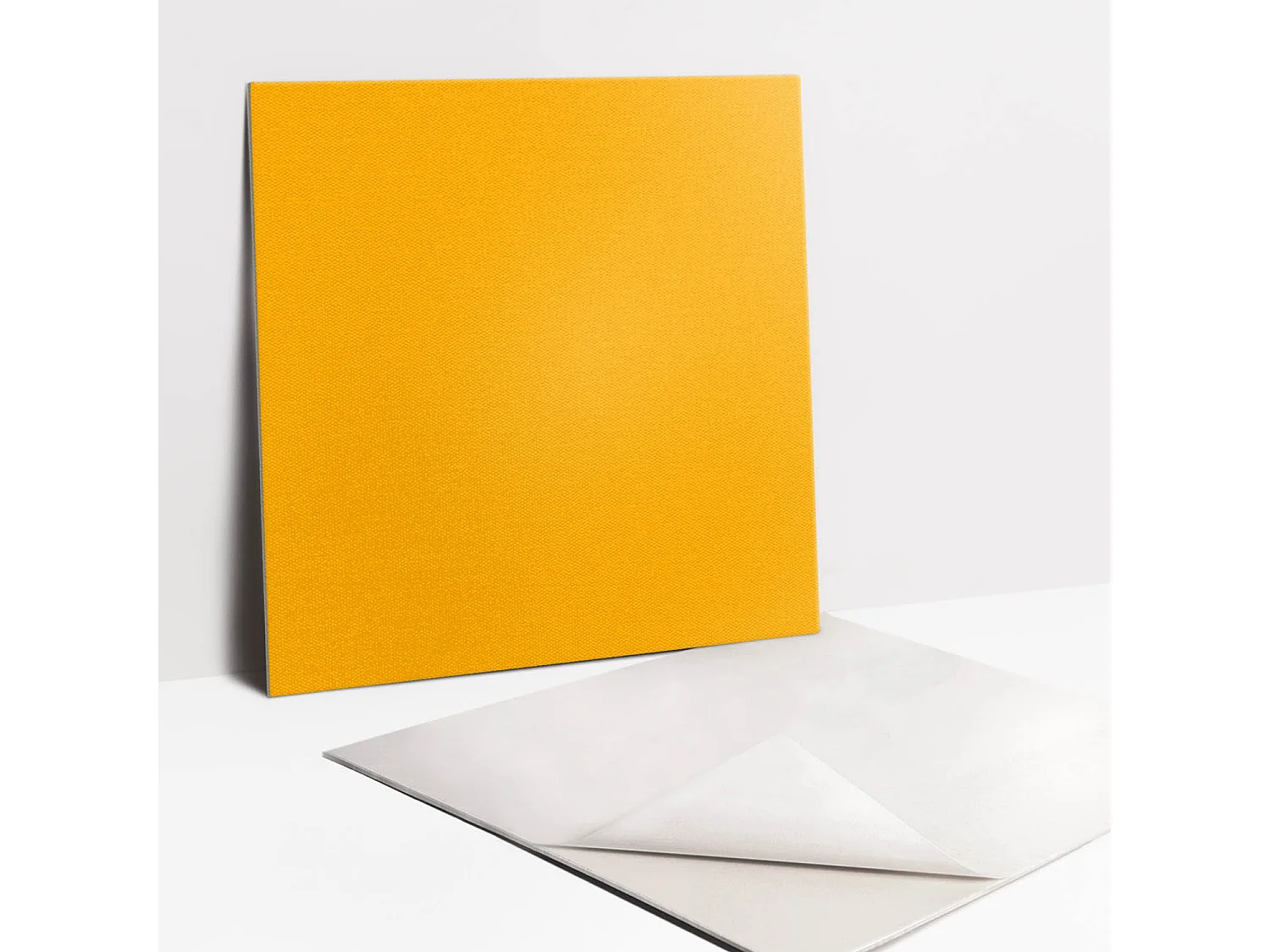 Zelfklevende tegels - vinyl - Oranje kleur 9x30x30