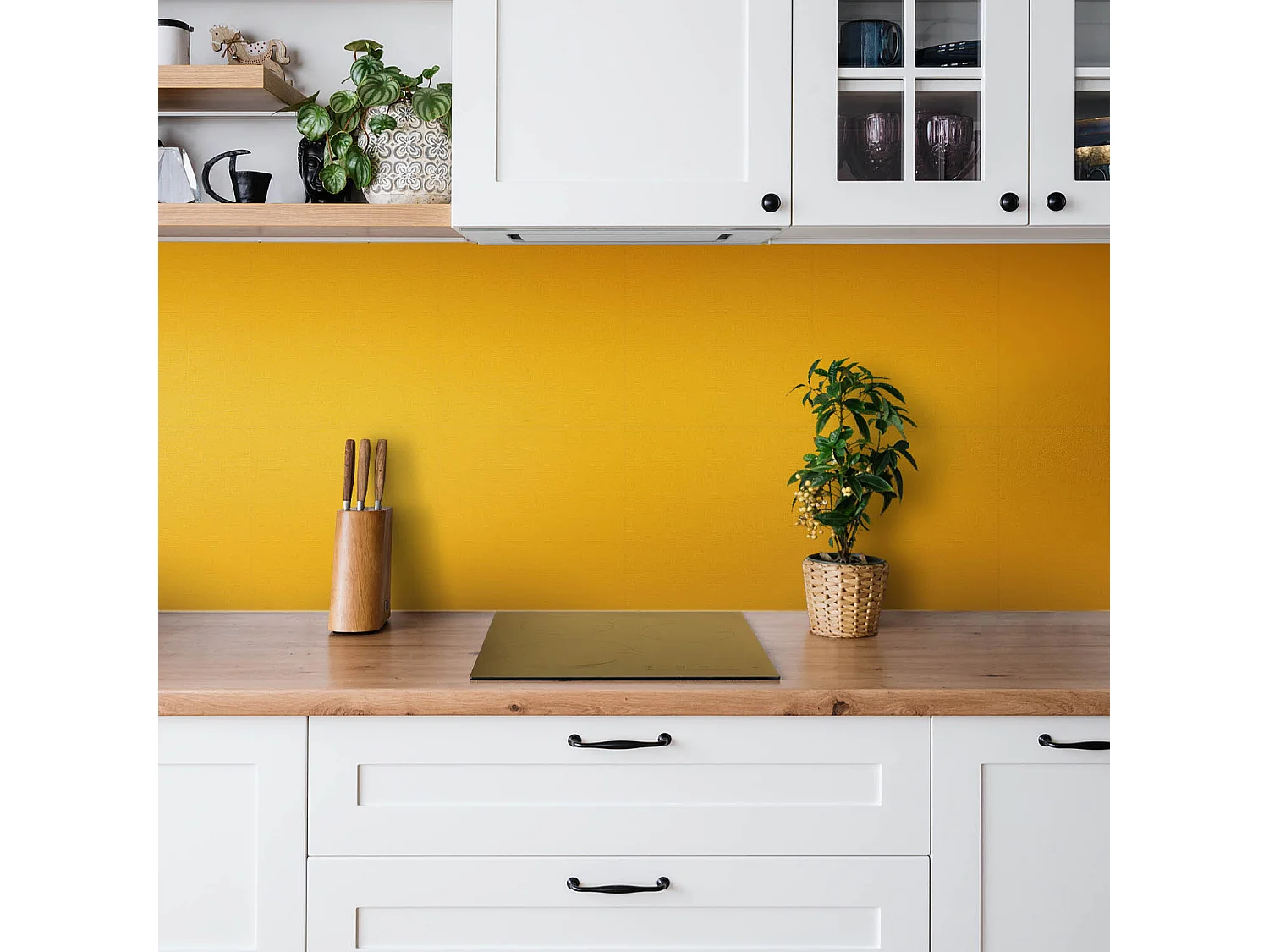 Carrelage autocollant - vinyle - Coloris Orange 9x30x30