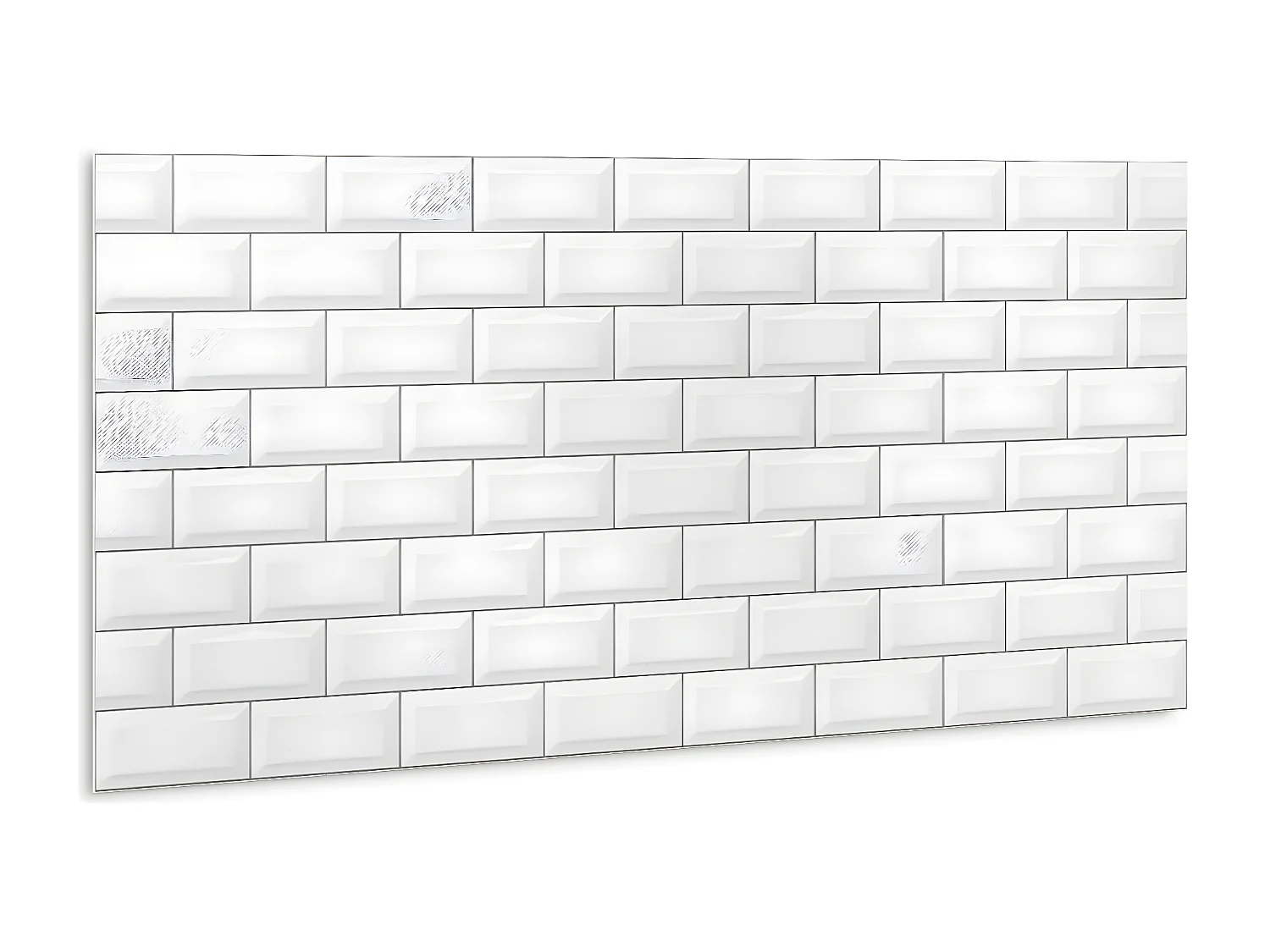 Selbstklebende wasserdichte Vinyl-Wandpaneele – Moderne Ziegel 100 x 50 cm