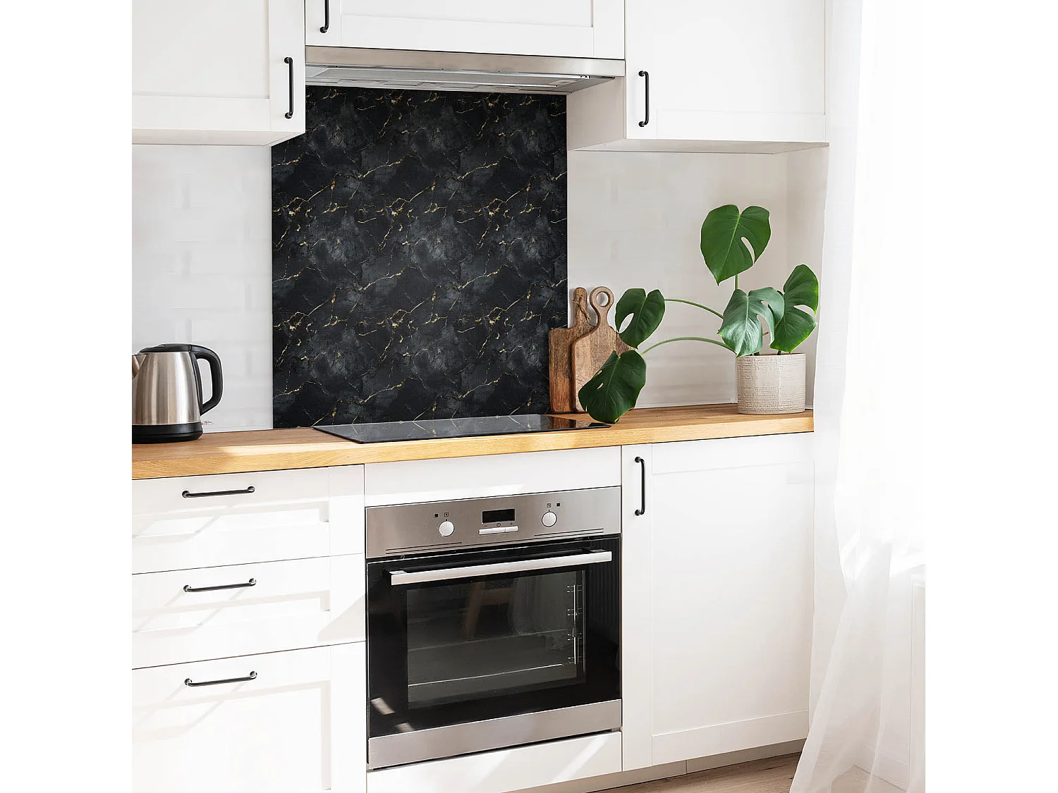 Piastrelle autoadesive - vinile - Marmo con oro 9x30x30