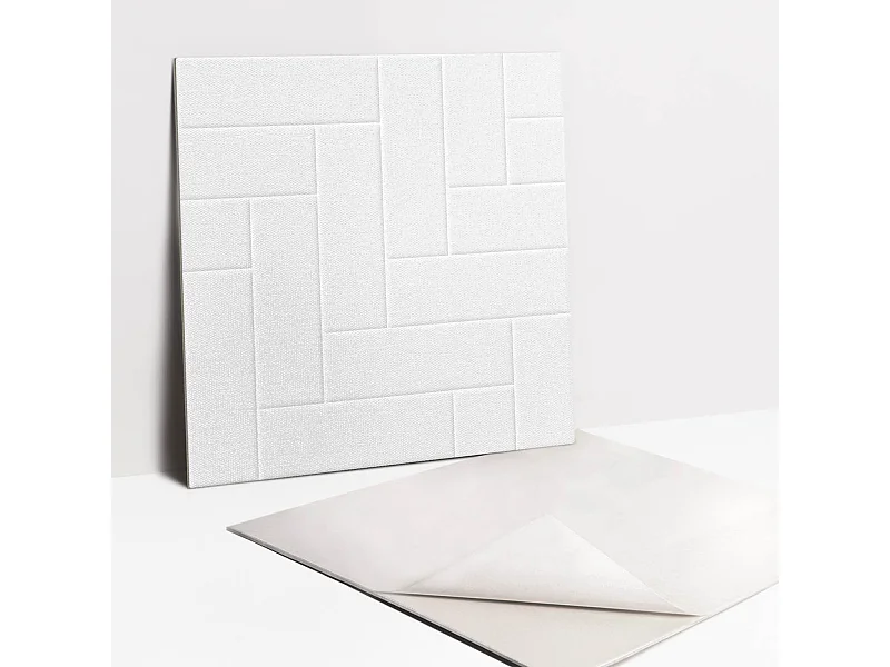 Carrelage autocollant - vinyle - Briques lumineuses élégantes 9x30x30