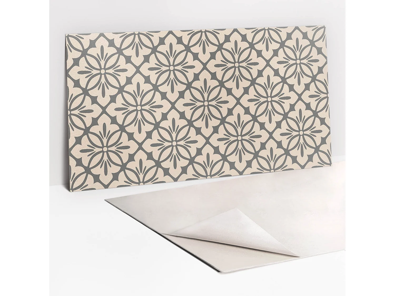 Selbstklebende wasserdichte Vinyl-Wandpaneele – dekorative Formen 100 x 50 cm