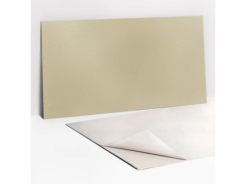 Selbstklebende wasserdichte Vinyl-Wandpaneele – Beige Farbe 100 x 50 cm