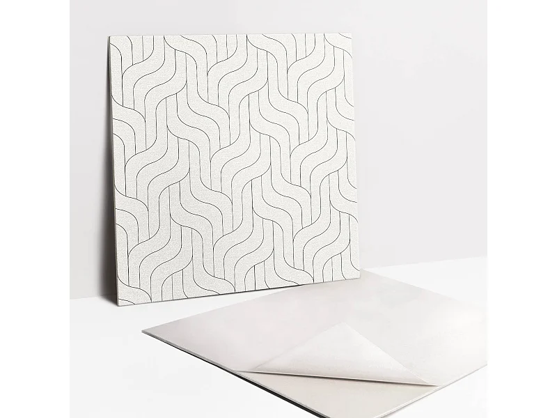 Selbstklebende Fliesen - Vinyl - Normale Linien 9x30x30