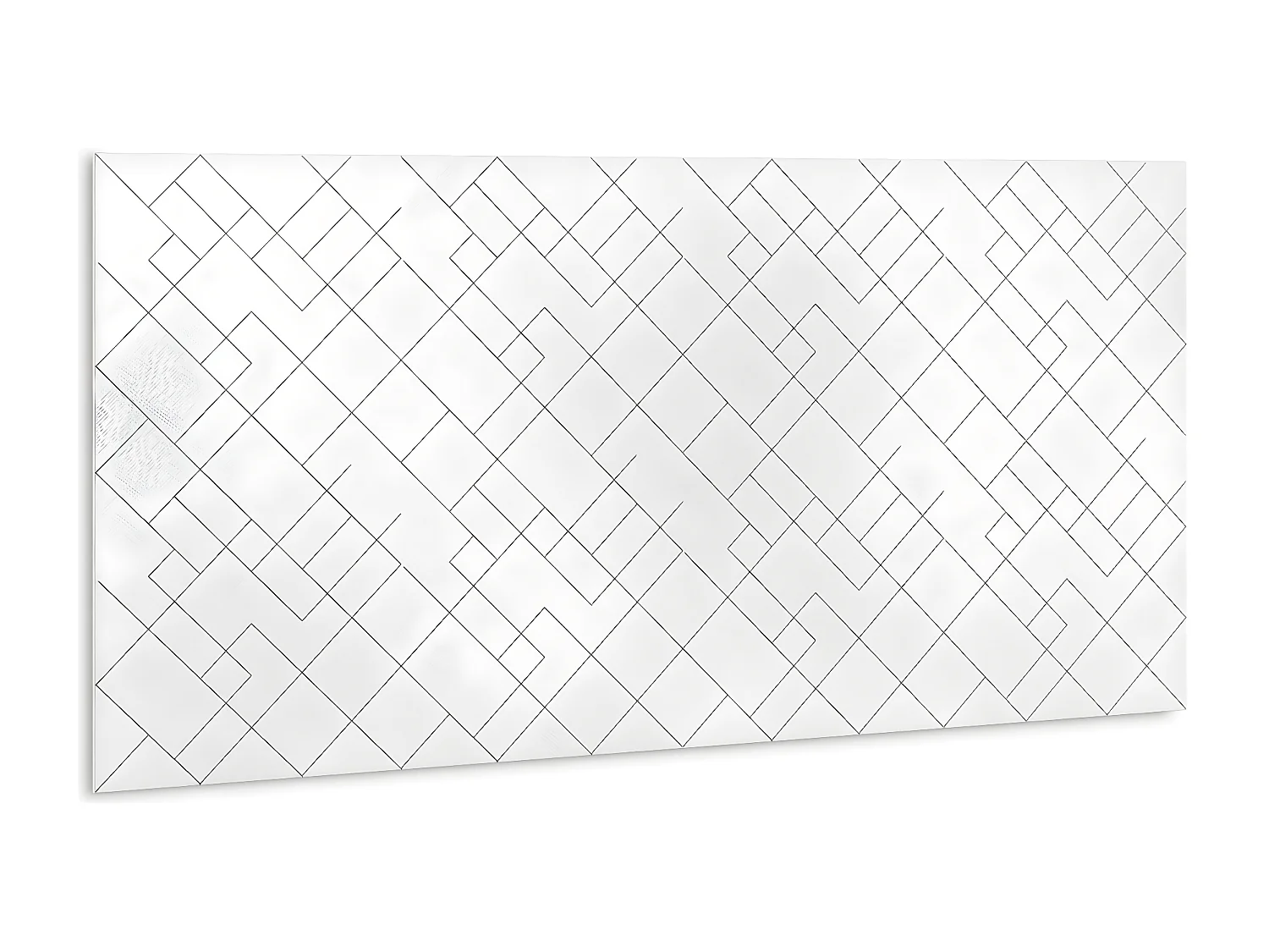 Panneaux muraux autocollants en vinyle imperméable - Carrés minimalistes 100 x 50 cm