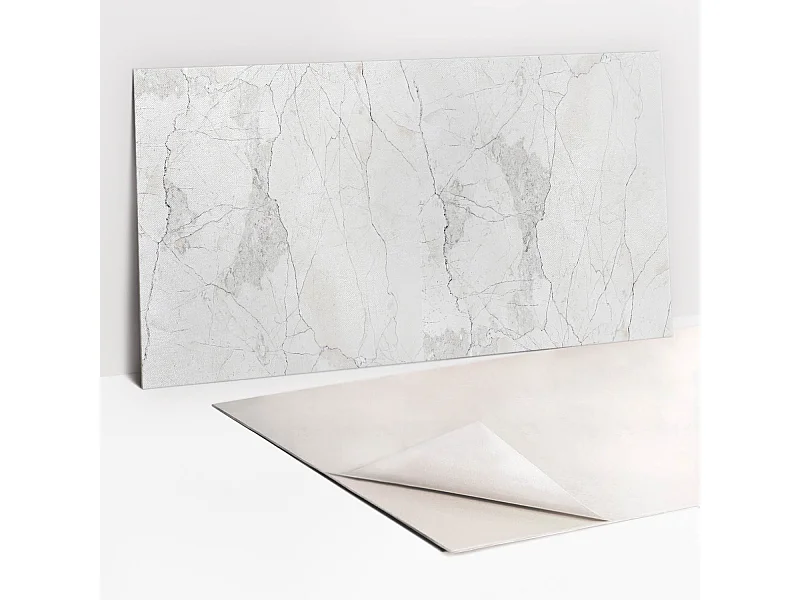 Selbstklebende wasserdichte Vinyl-Wandpaneele – Zarter Marmor 100 x 50 cm