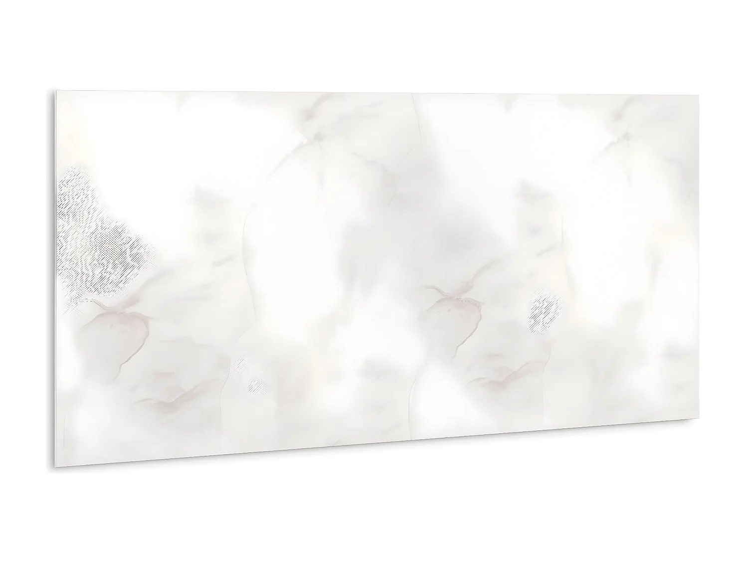 Selbstklebende wasserfeste Vinyl-Wandpaneele – Zarter heller Marmor 100 x 50 cm