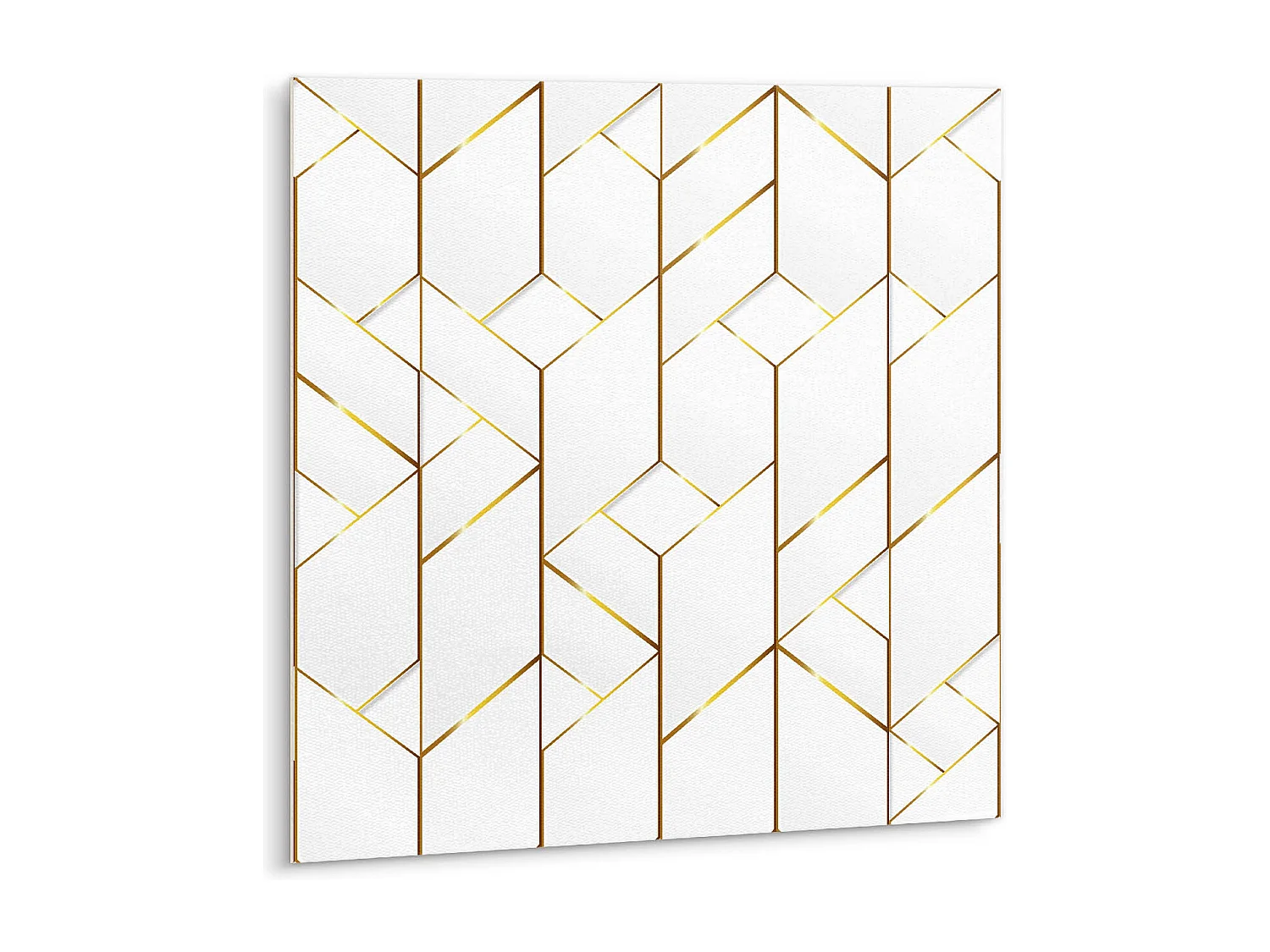 Selbstklebende Fliesen - Vinyl - Modische goldene Linien 9x30x30