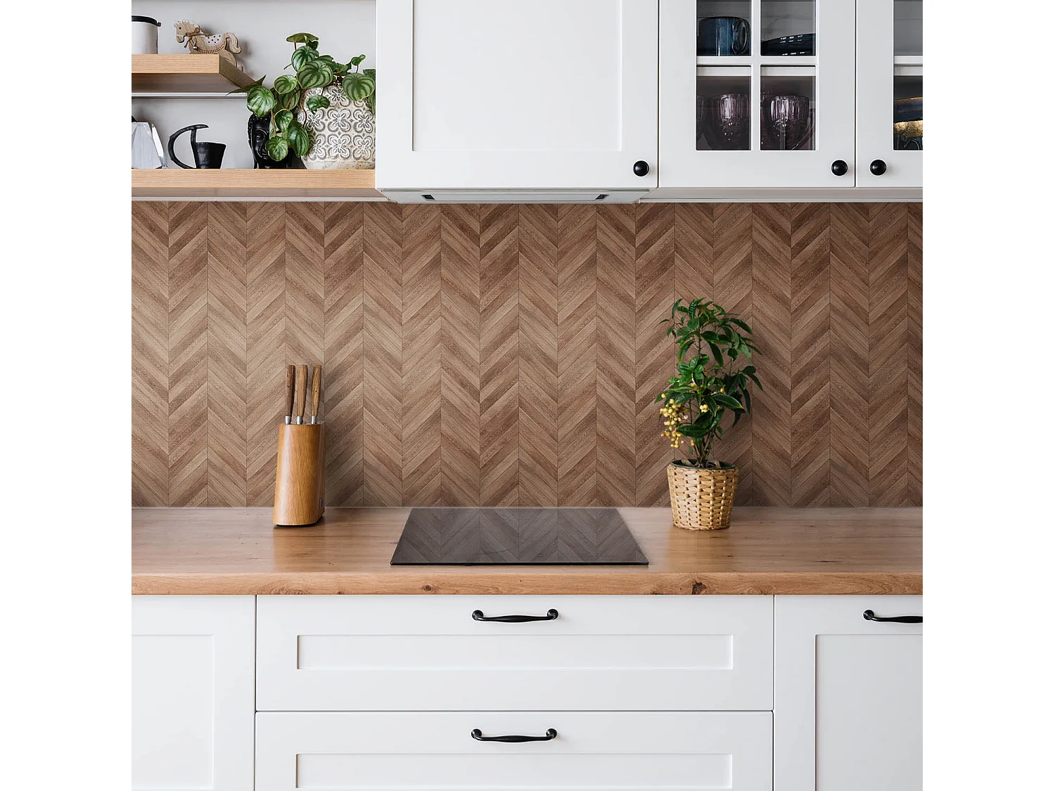 Selbstklebende Fliesen - Vinyl - Holzbretter 9x30x30