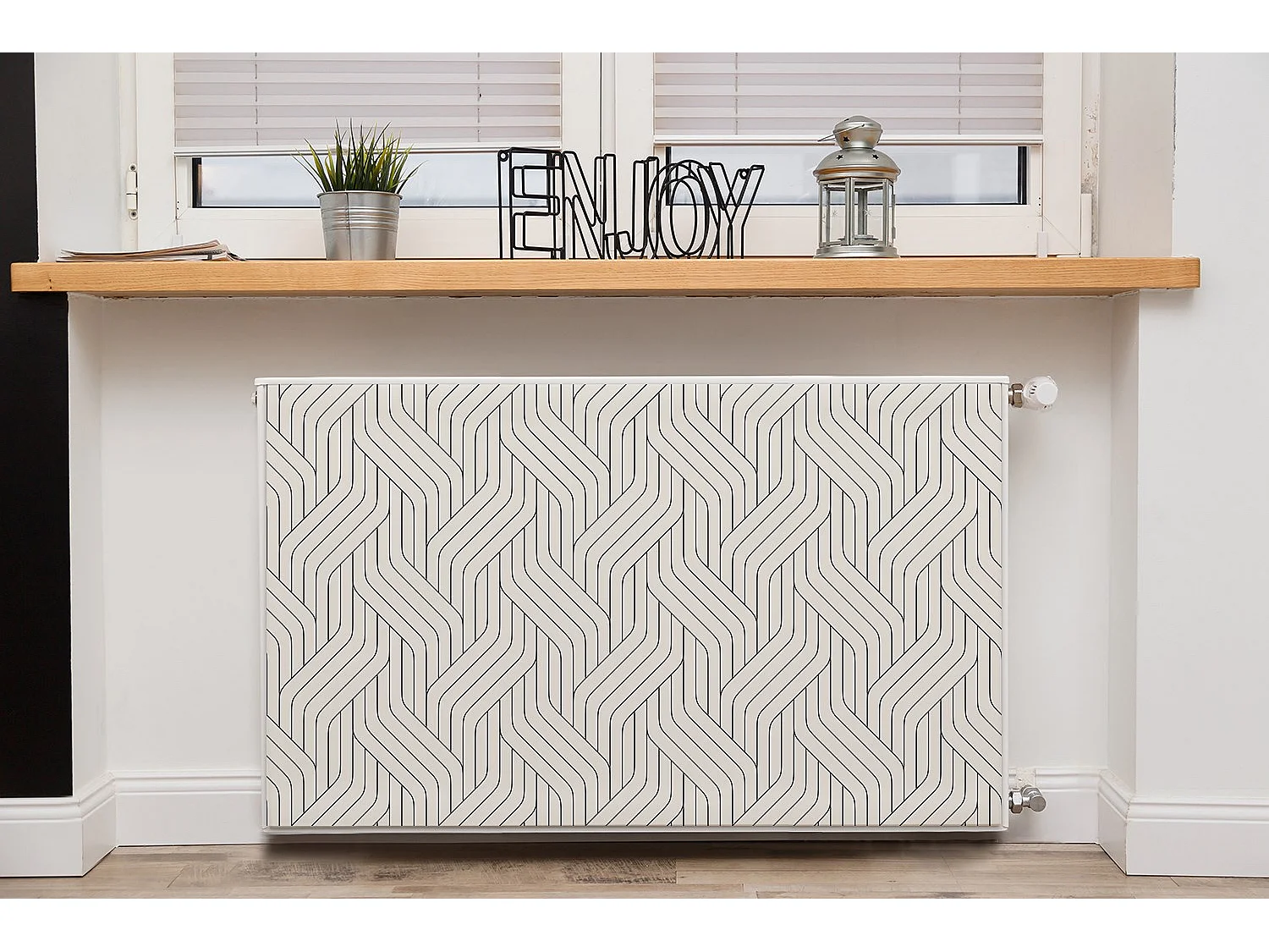 Magnetmatte für einen Heizkörper - 3D-Muster, Linien 100 x 60 cm, Magnet für einen Heizkörper