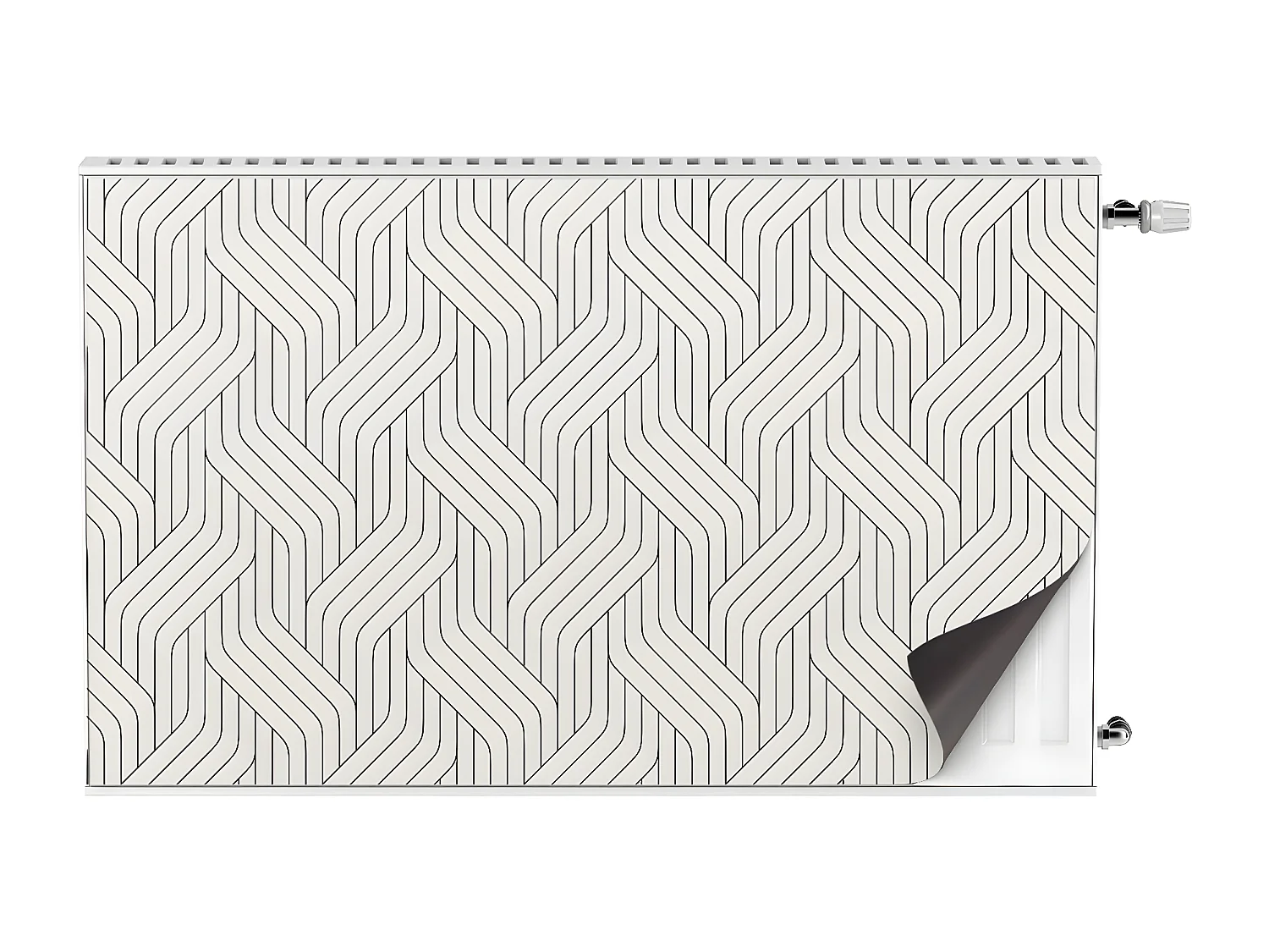 Magnetmatte für einen Heizkörper - 3D-Muster, Linien 100 x 60 cm, Magnet für einen Heizkörper