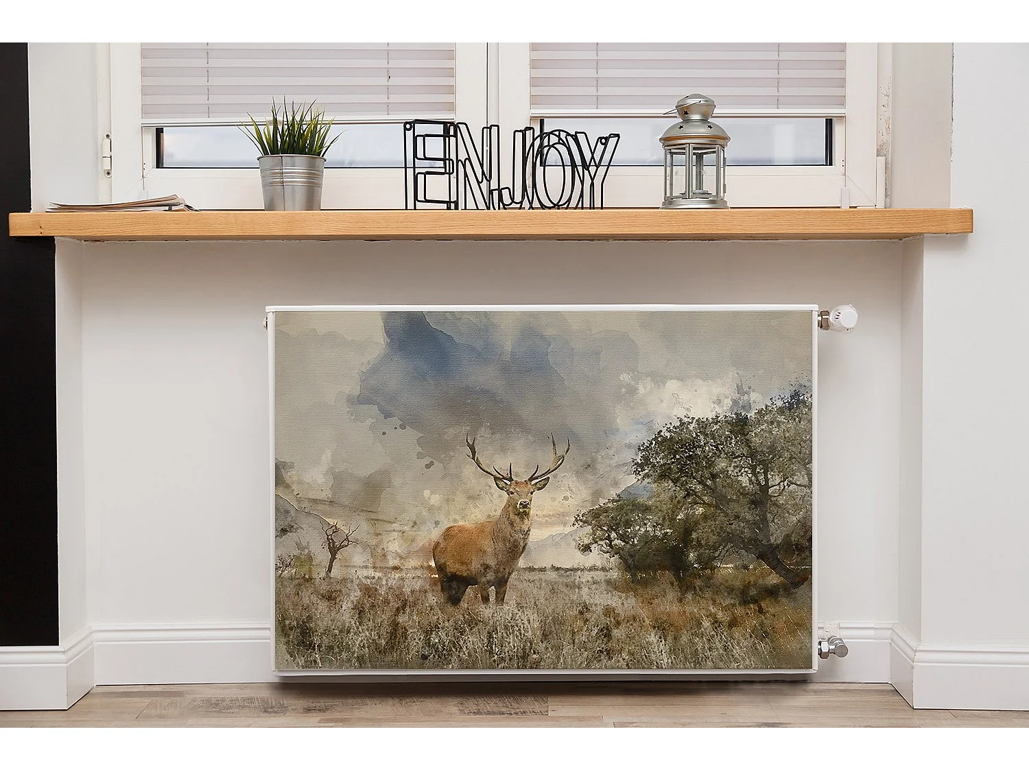 Tapis magnétique pour radiateur - Paysage 90 x 60 cm, Aimant pour radiateur