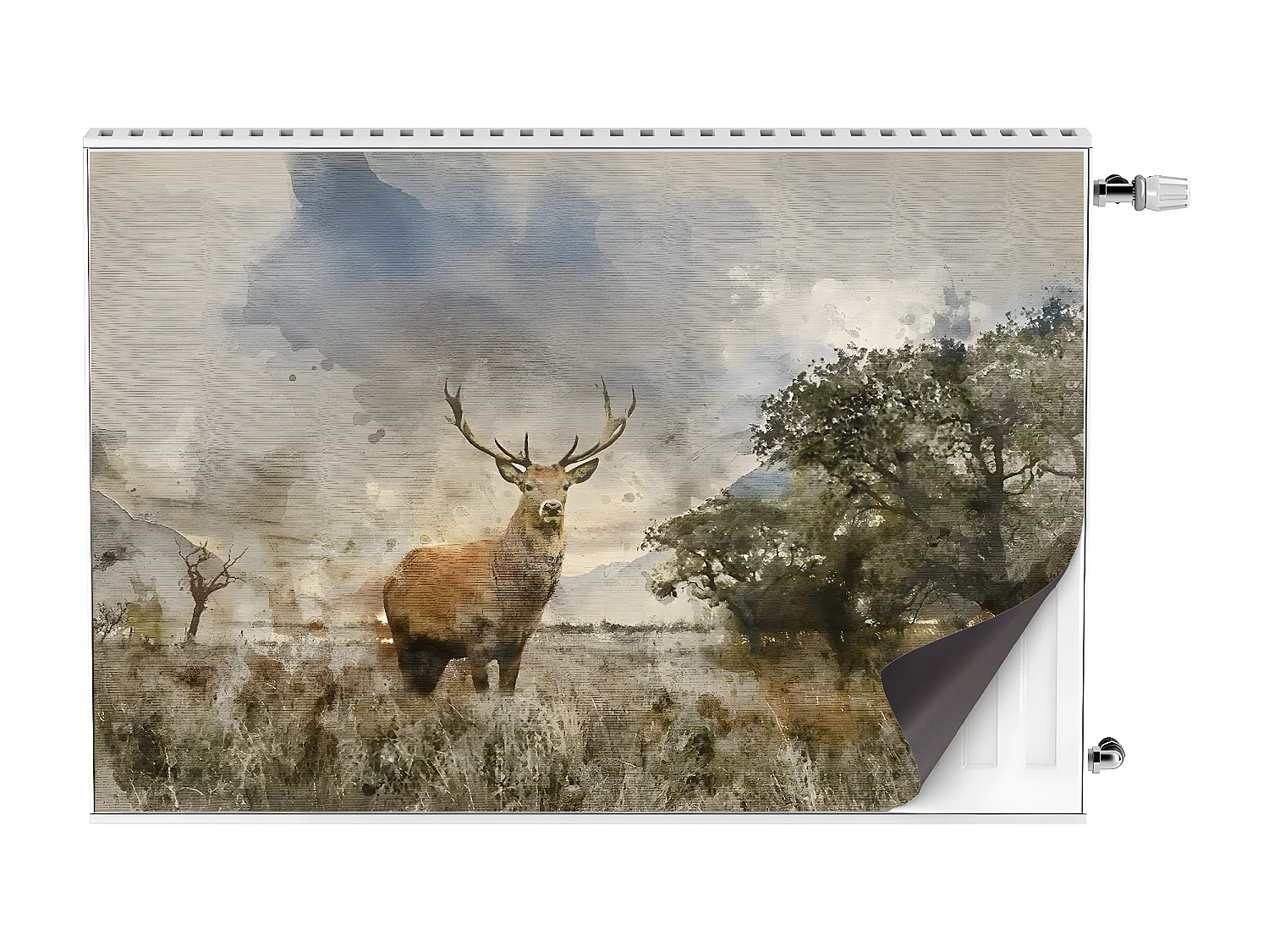 Tapis magnétique pour radiateur - Paysage 90 x 60 cm, Aimant pour radiateur