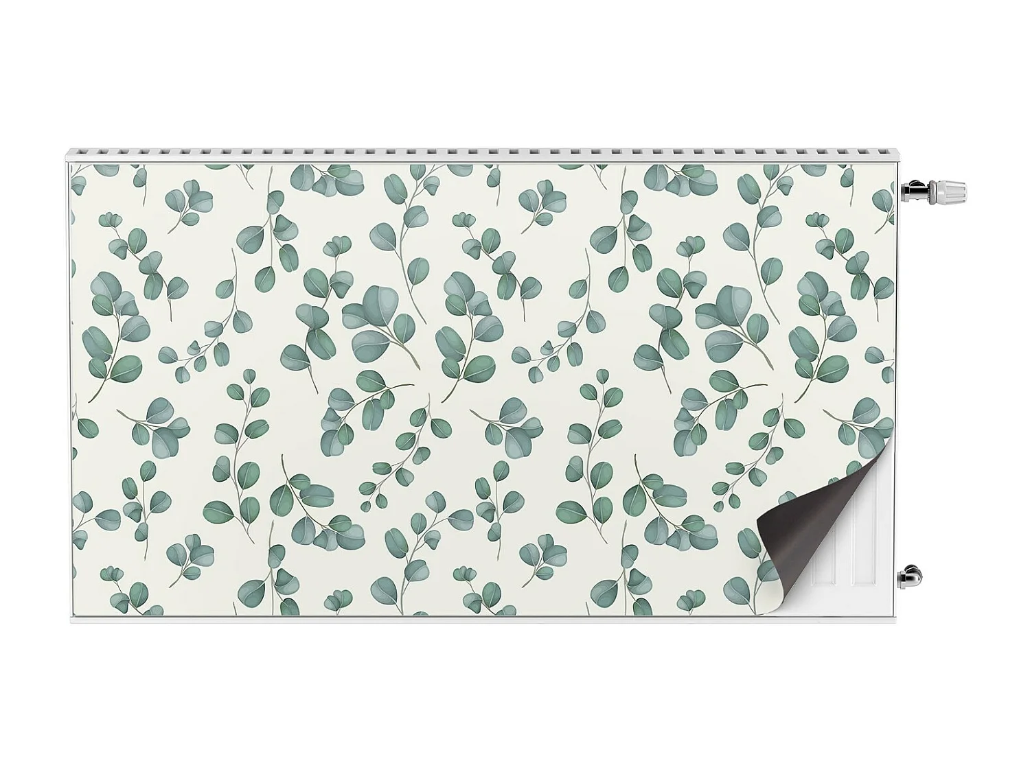 Magnetische Matte für einen Heizkörper – Grüne Blätter 110 x 60 cm, Magnet für einen Heizkörper